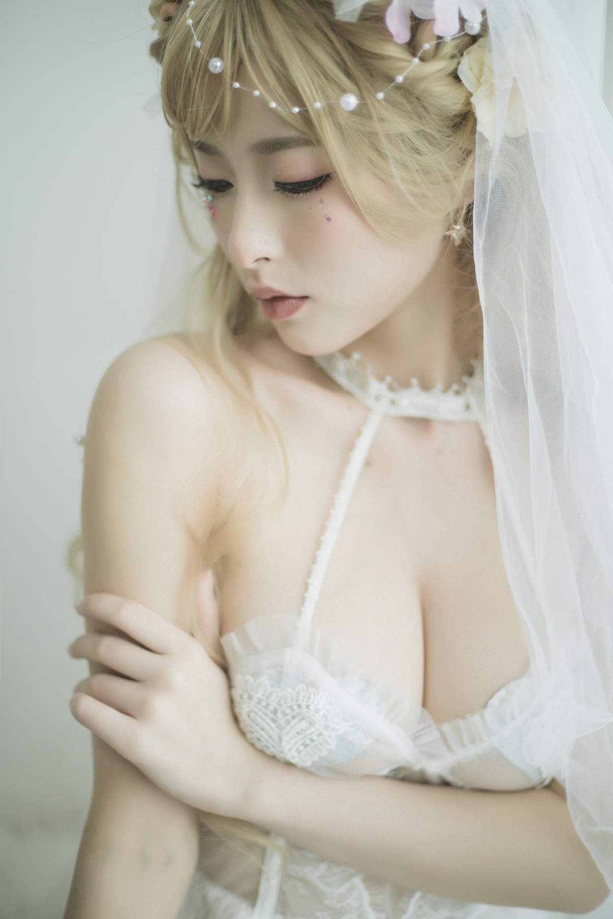 Xgyw.Net_性感尤物清水由乃七三花嫁主题私房性感白色情趣婚纱露豪乳遮点极致诱惑写真53P