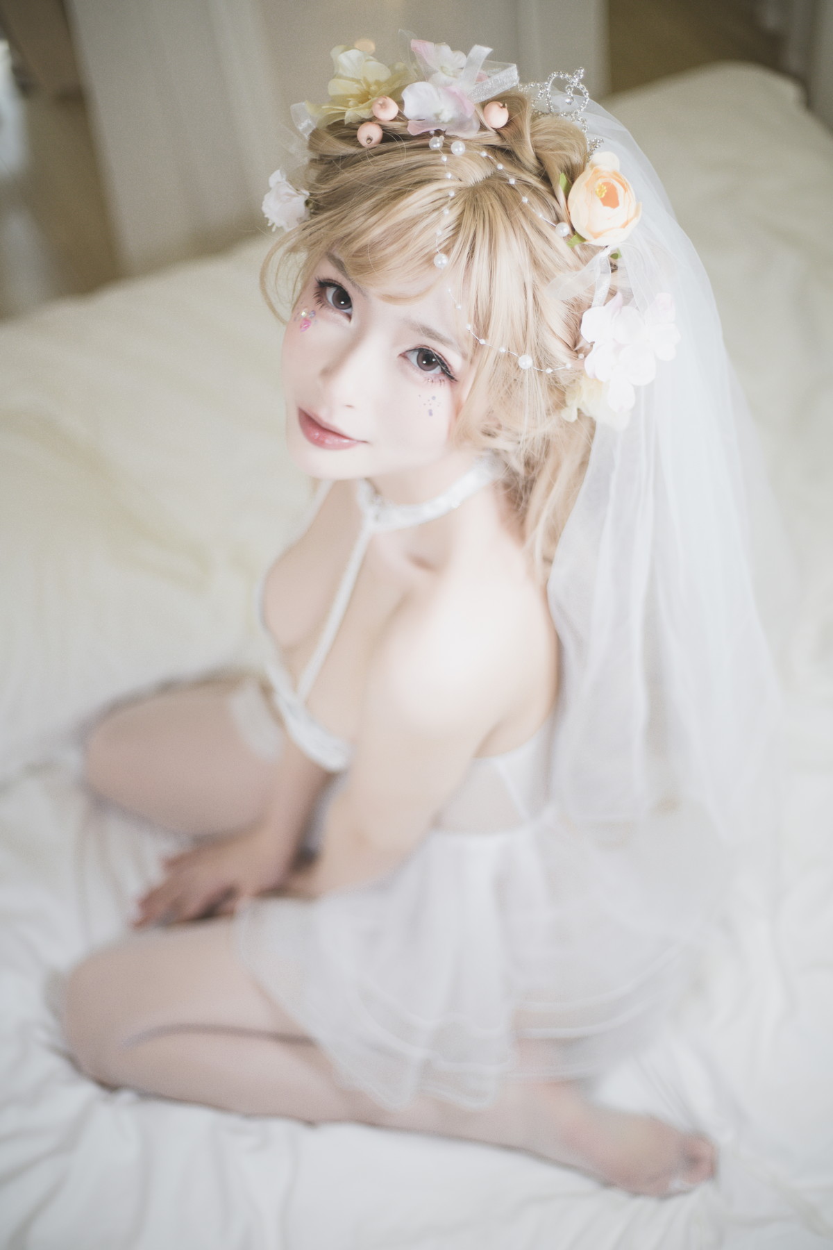 Xgyw.Net_性感尤物清水由乃七三花嫁主题私房性感白色情趣婚纱露豪乳遮点极致诱惑写真53P