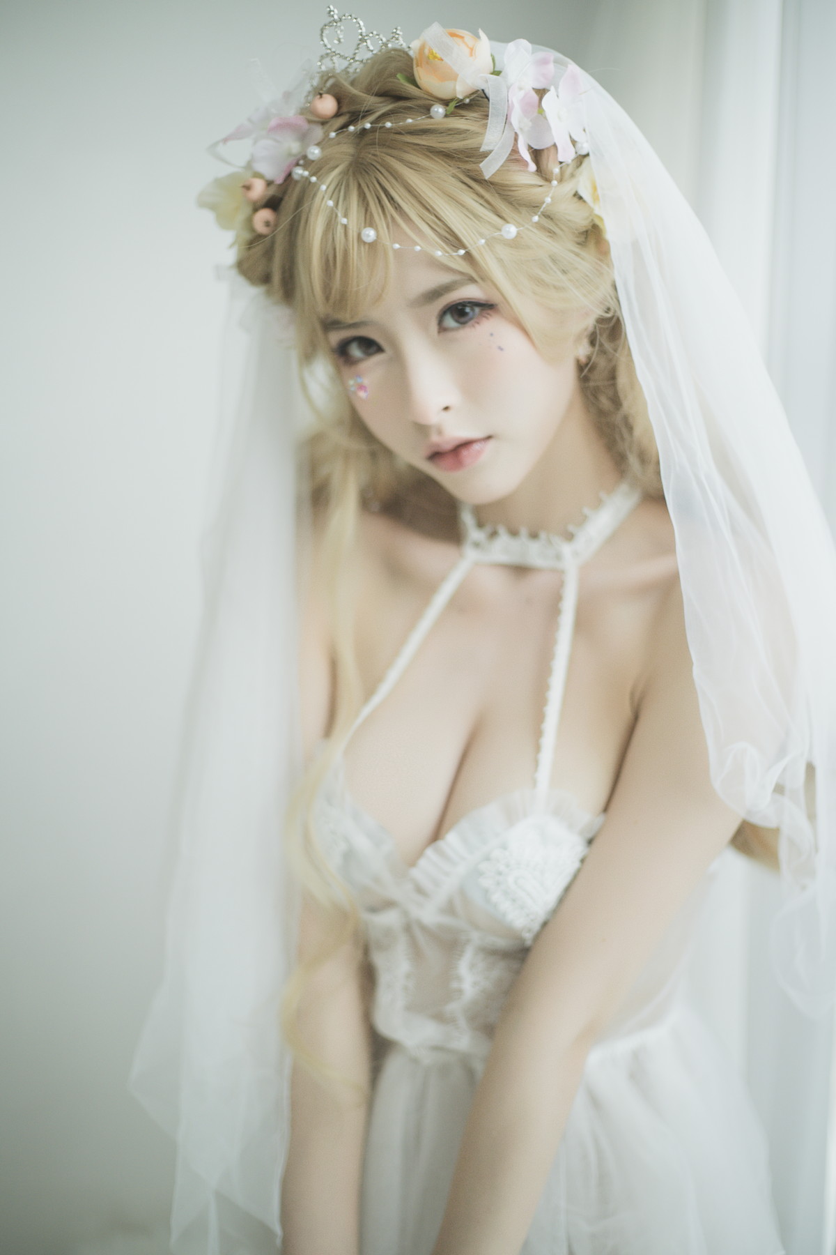 Xgyw.Net_性感尤物清水由乃七三花嫁主题私房性感白色情趣婚纱露豪乳遮点极致诱惑写真53P