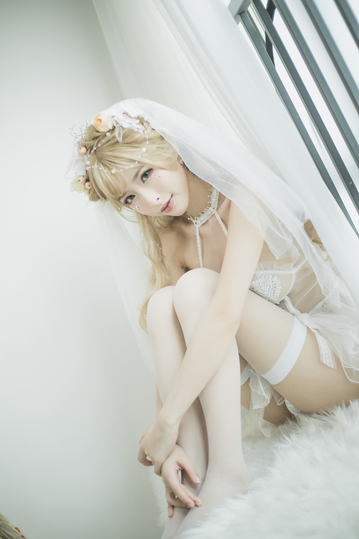 Xgyw.Net_性感尤物清水由乃七三花嫁主题私房性感白色情趣婚纱露豪乳遮点极致诱惑写真53P