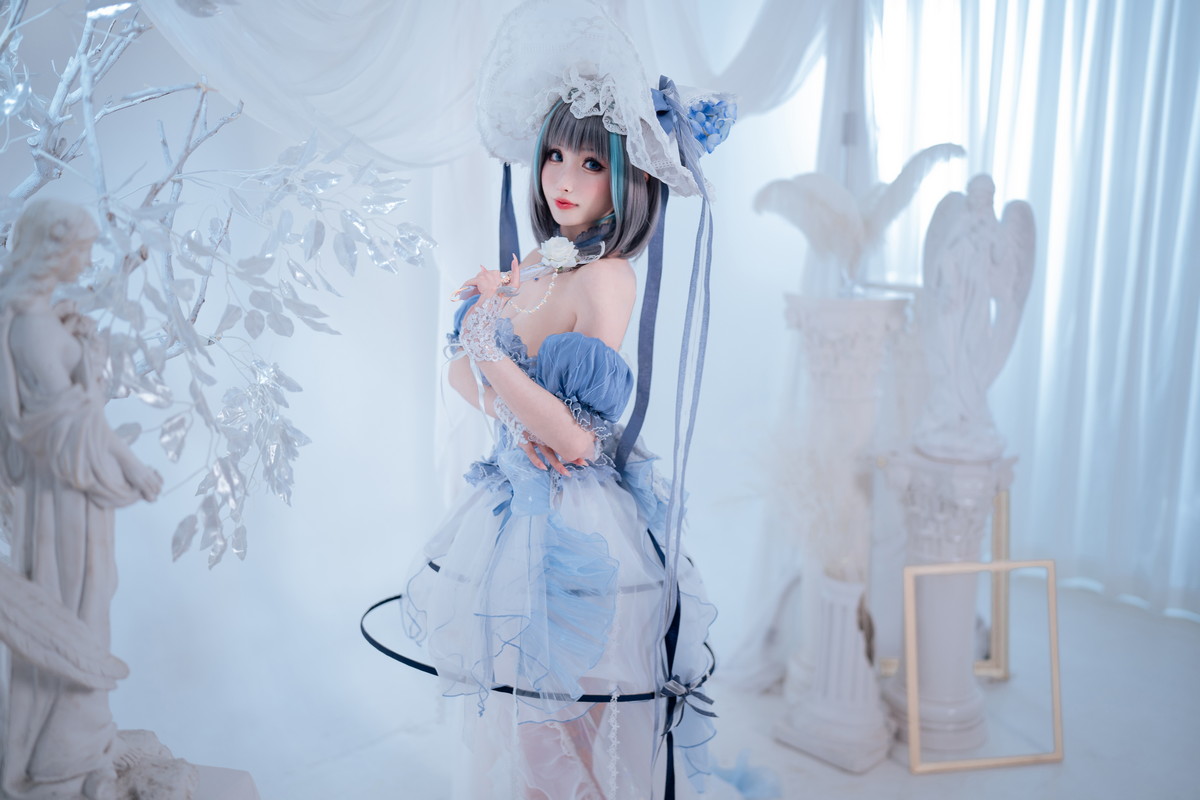 Xgyw.Net_网络美女rioko凉凉子柴郡冰雪公主主题性感薄纱裙露白色内衣秀完美身材诱惑写真40P