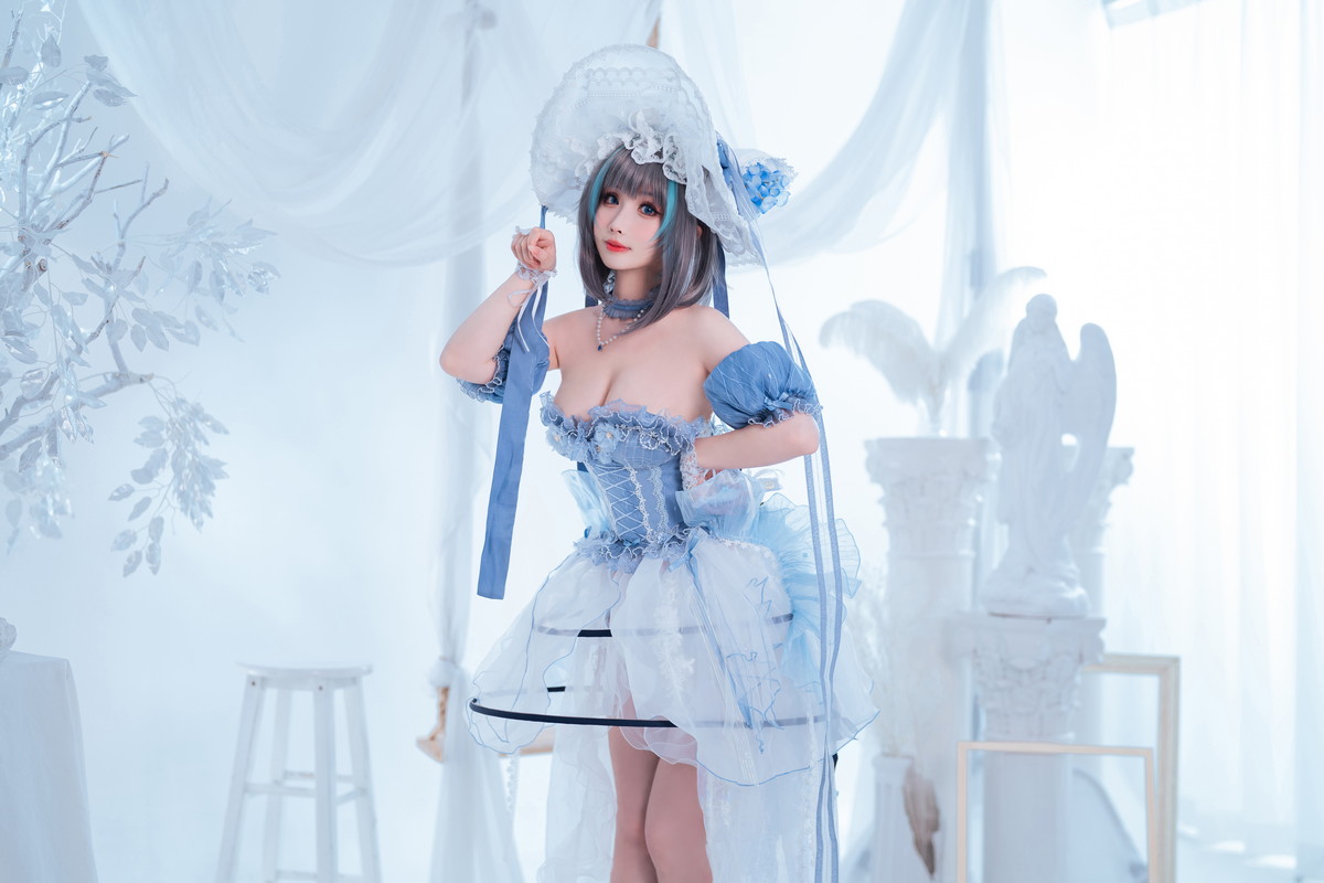 Xgyw.Net_网络美女rioko凉凉子柴郡冰雪公主主题性感薄纱裙露白色内衣秀完美身材诱惑写真40P