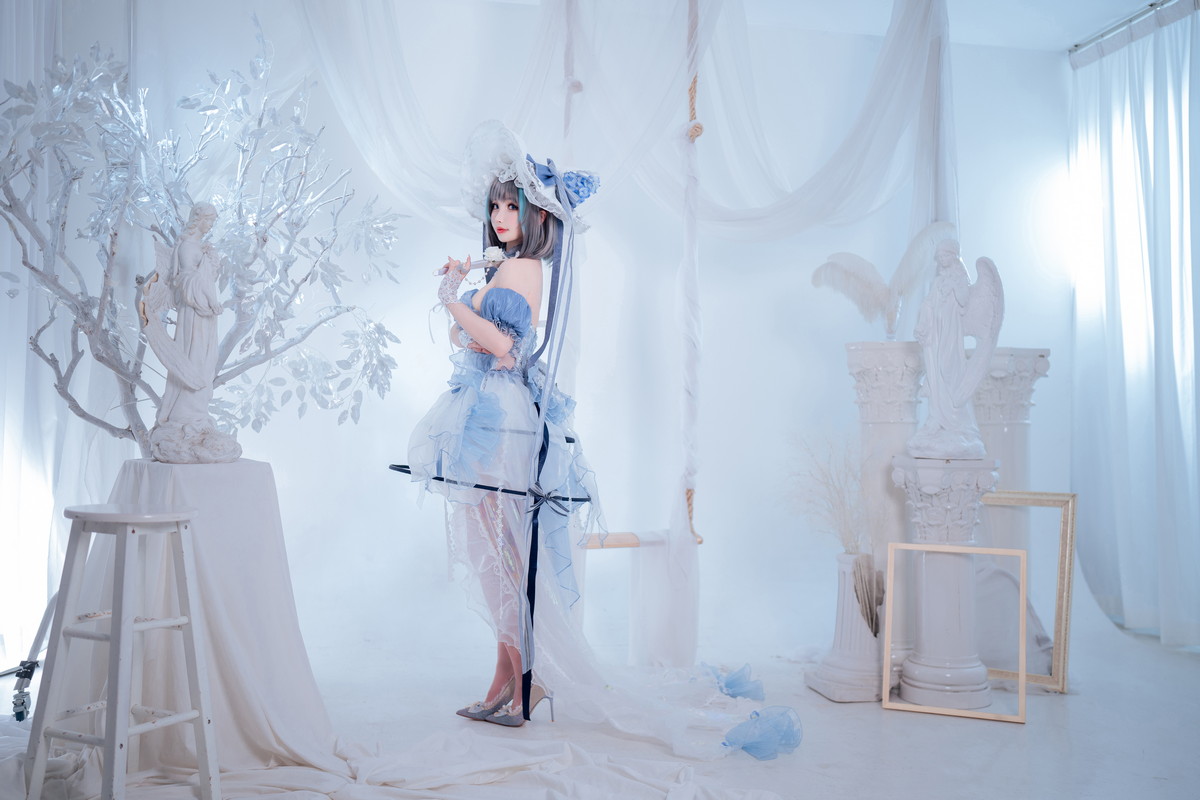 Xgyw.Net_网络美女rioko凉凉子柴郡冰雪公主主题性感薄纱裙露白色内衣秀完美身材诱惑写真40P