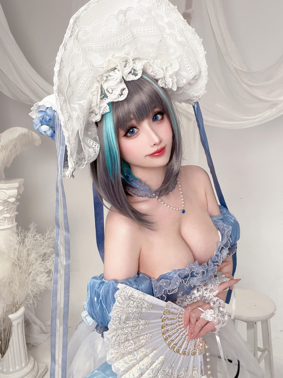 Xgyw.Net_网络美女rioko凉凉子柴郡冰雪公主主题性感薄纱裙露白色内衣秀完美身材诱惑写真40P