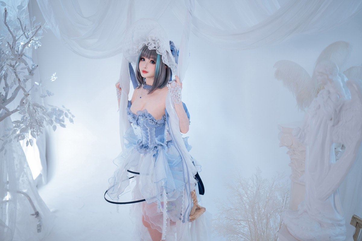 Xgyw.Net_网络美女rioko凉凉子柴郡冰雪公主主题性感薄纱裙露白色内衣秀完美身材诱惑写真40P