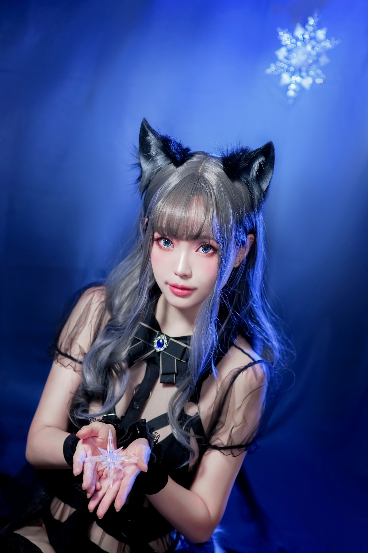 Xgyw.Net_Coser妹子Ely_eee狼暗夜约尔主题黑色披风下性感黑色内衣秀完美身材诱惑写真48P