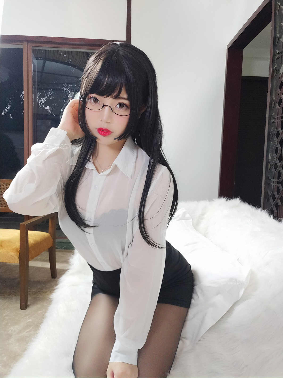 Xgyw.Net_萌系小姐姐白烨家庭教师主题性感白T配黑短裙露超薄黑丝秀翘臀美腿诱惑写真67P