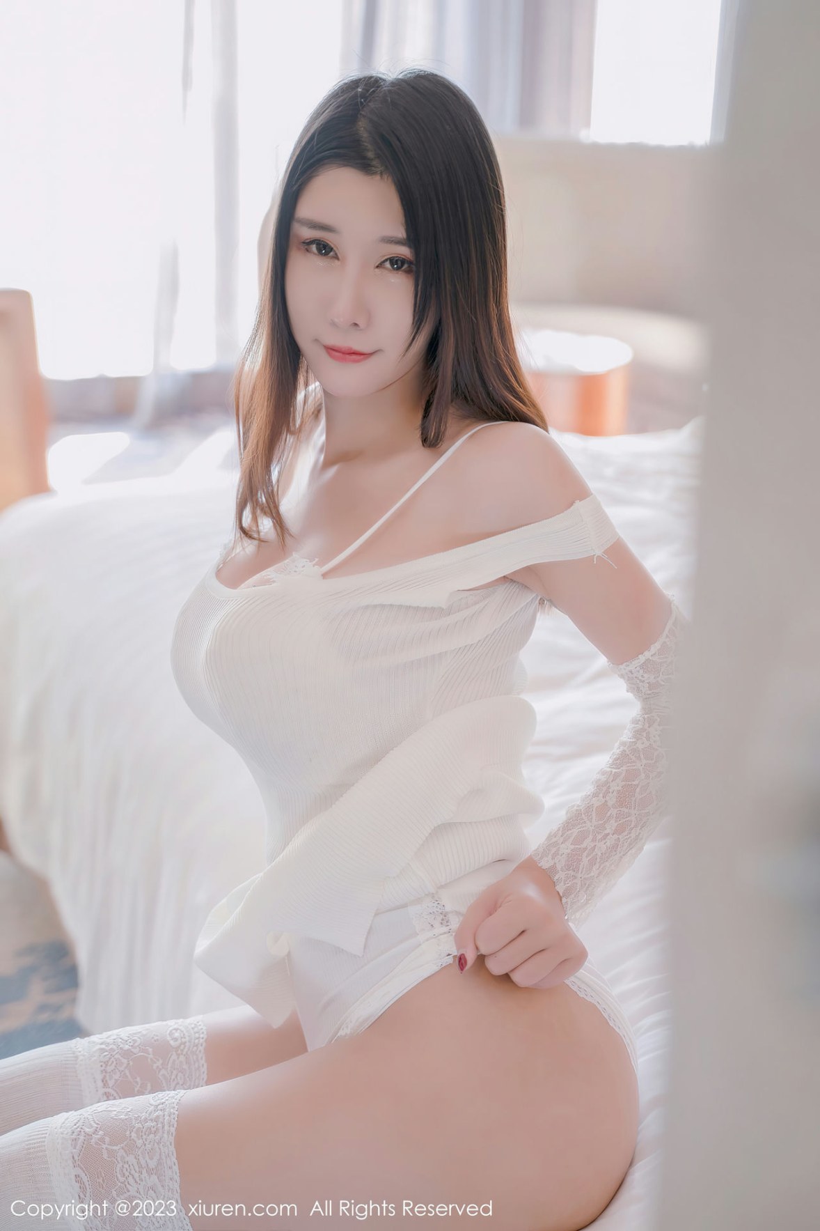 Xgyw.Net_XiuRen第6128期_模特夏沫沫tifa阳朔旅拍居家系列性感白色服秀丰乳肥臀诱惑写真63P