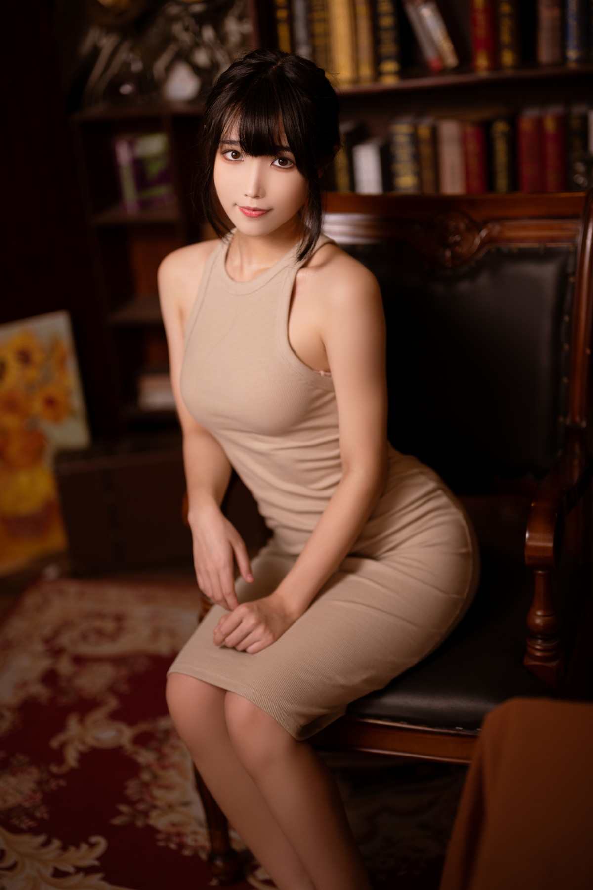 Xgyw.Net_网络美女汪知子姐姐的连衣裙主题私房脱连衣长裙露性感粉色内衣完美诱惑写真33P
