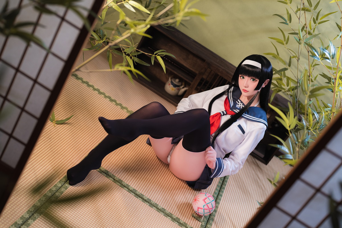 Xgyw.Net_Coser小姐姐星之迟迟莲花JK主题私房半脱JK制服露白色三点式内衣秀豪乳诱惑写真36P