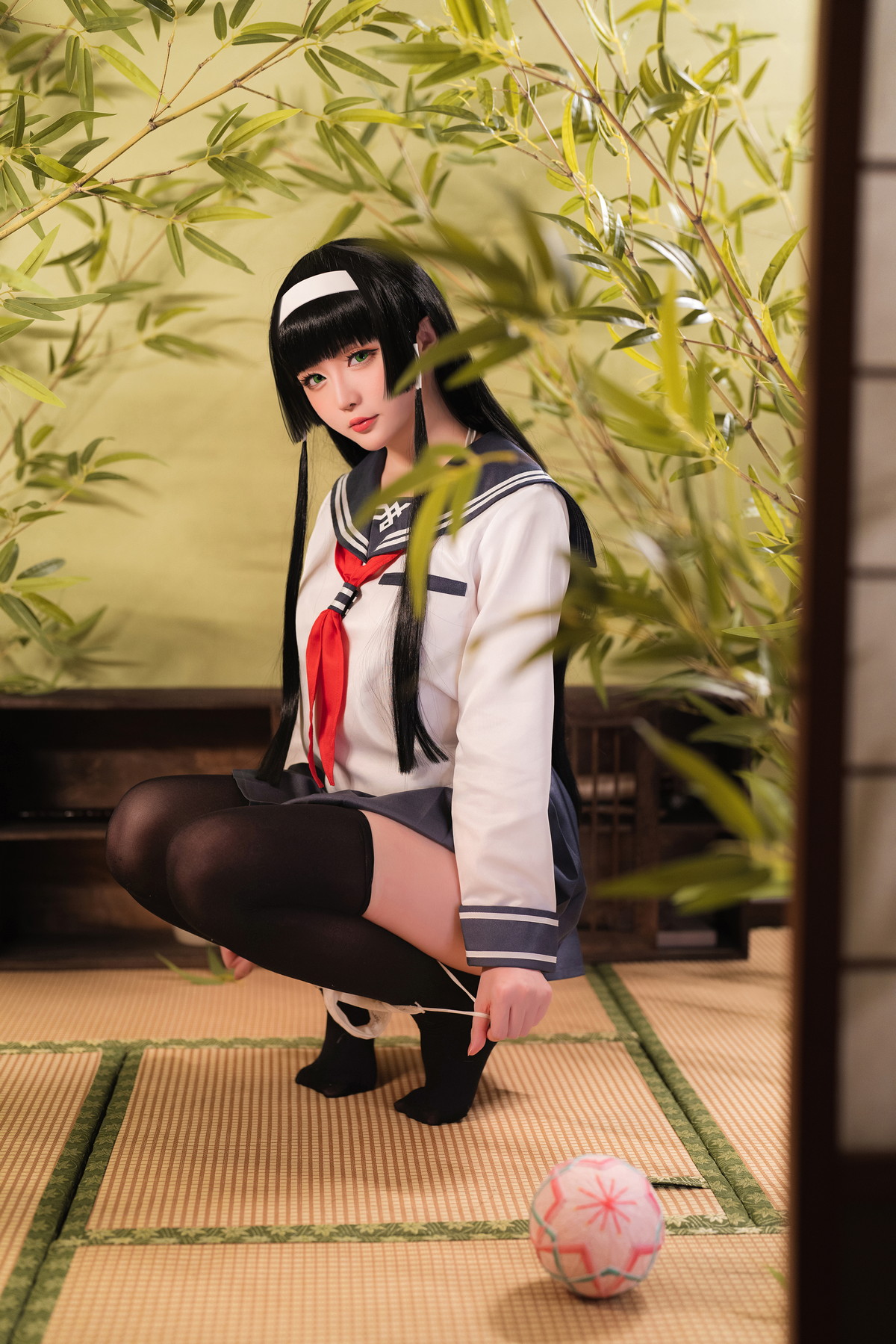 Xgyw.Net_Coser小姐姐星之迟迟莲花JK主题私房半脱JK制服露白色三点式内衣秀豪乳诱惑写真36P