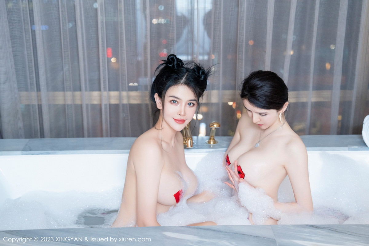 Xgyw.Net_[XINGYAN星颜社]VOL.168_女神刘钰儿＆李丽莎浴室场景性感姐妹花秀豪乳惹火诱惑写真80P