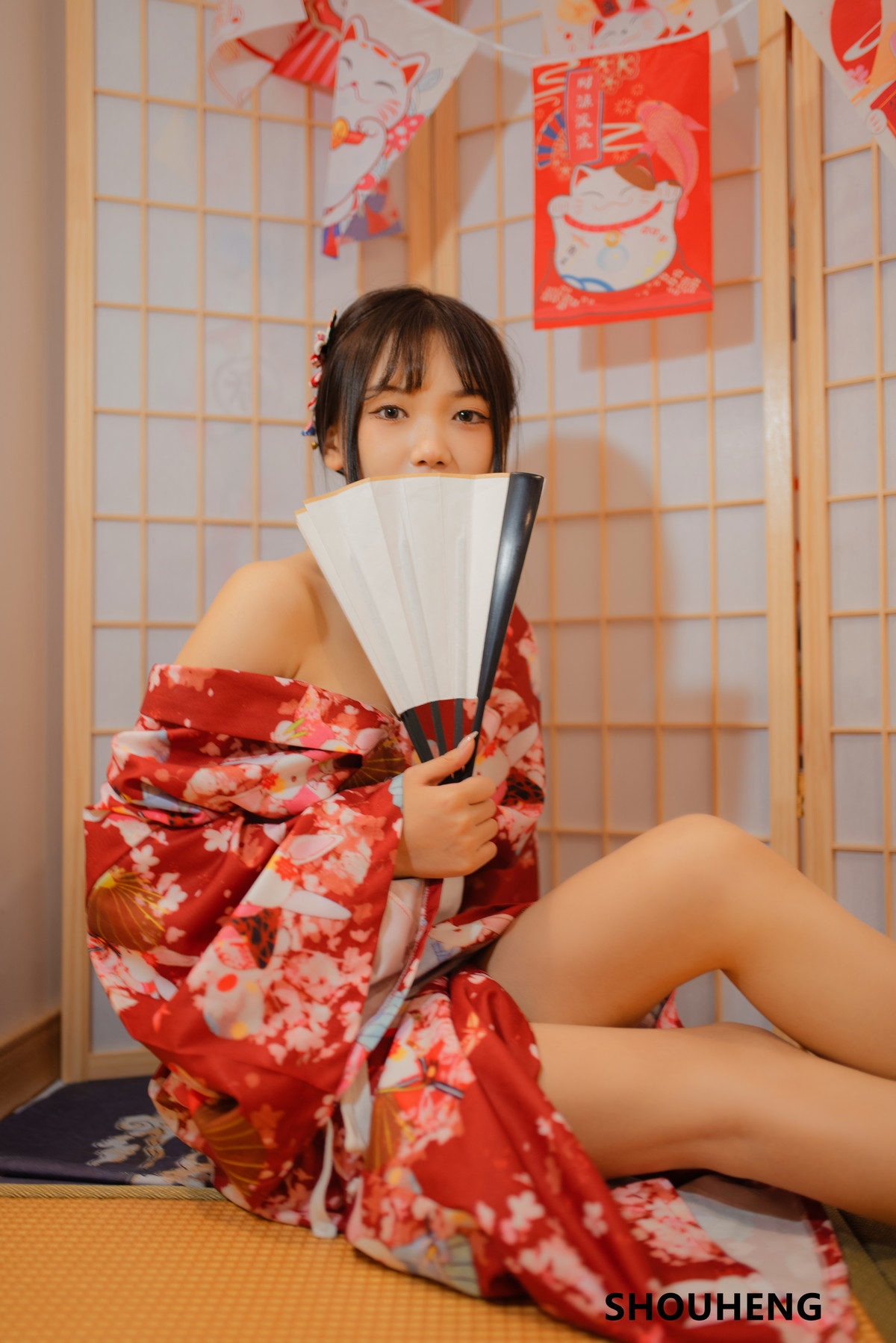 Xgyw.Net_网络美女萌量守恒日式和风主题私房日系风性感和服半脱露白嫩肌肤迷人写真32P