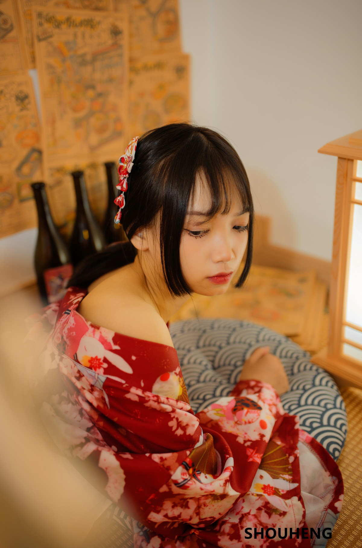 Xgyw.Net_网络美女萌量守恒日式和风主题私房日系风性感和服半脱露白嫩肌肤迷人写真32P