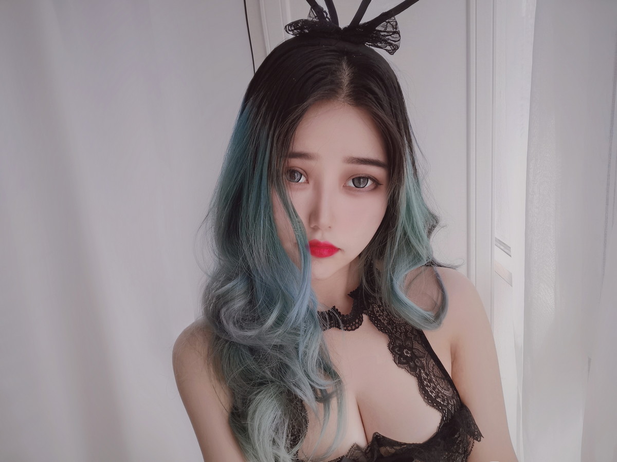 Xgyw.Net_网络美女Eloise软软小粉盒黑兔子主题居家私房性感黑色蕾丝情趣服饰惹火诱惑写真85P