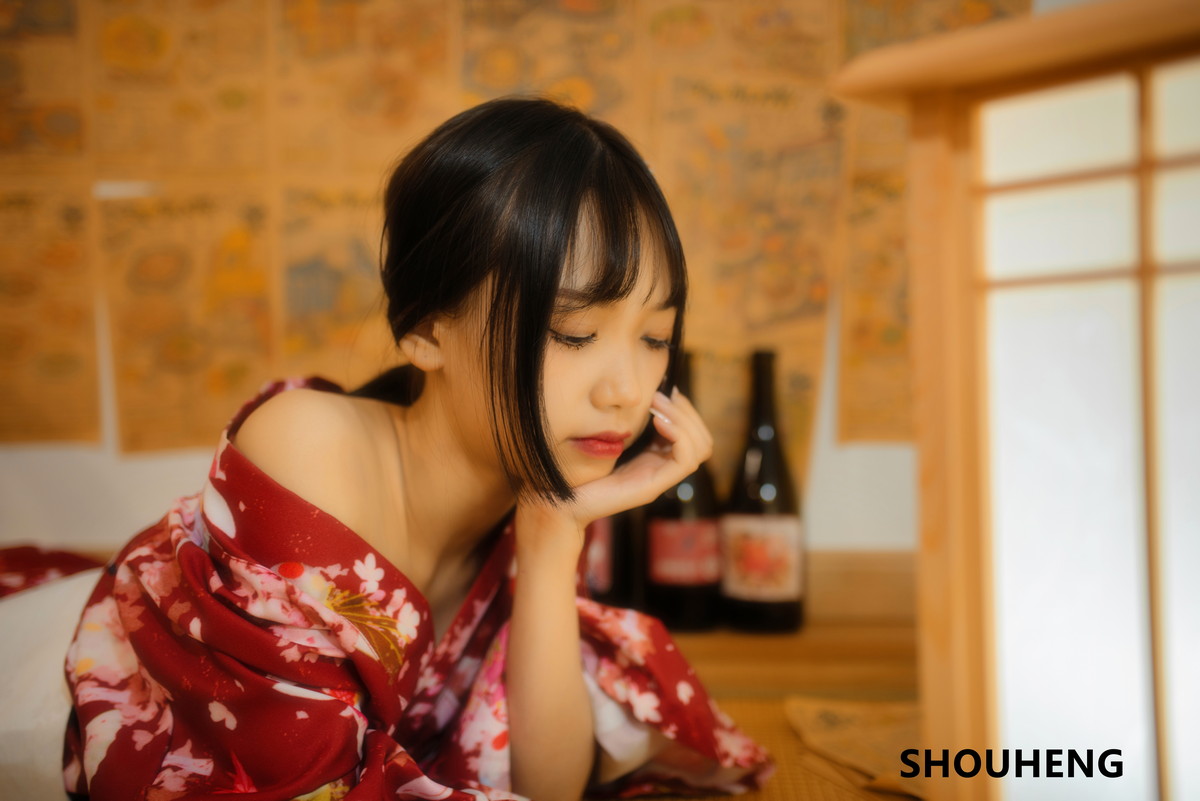 Xgyw.Net_网络美女萌量守恒日式和风主题私房日系风性感和服半脱露白嫩肌肤迷人写真32P