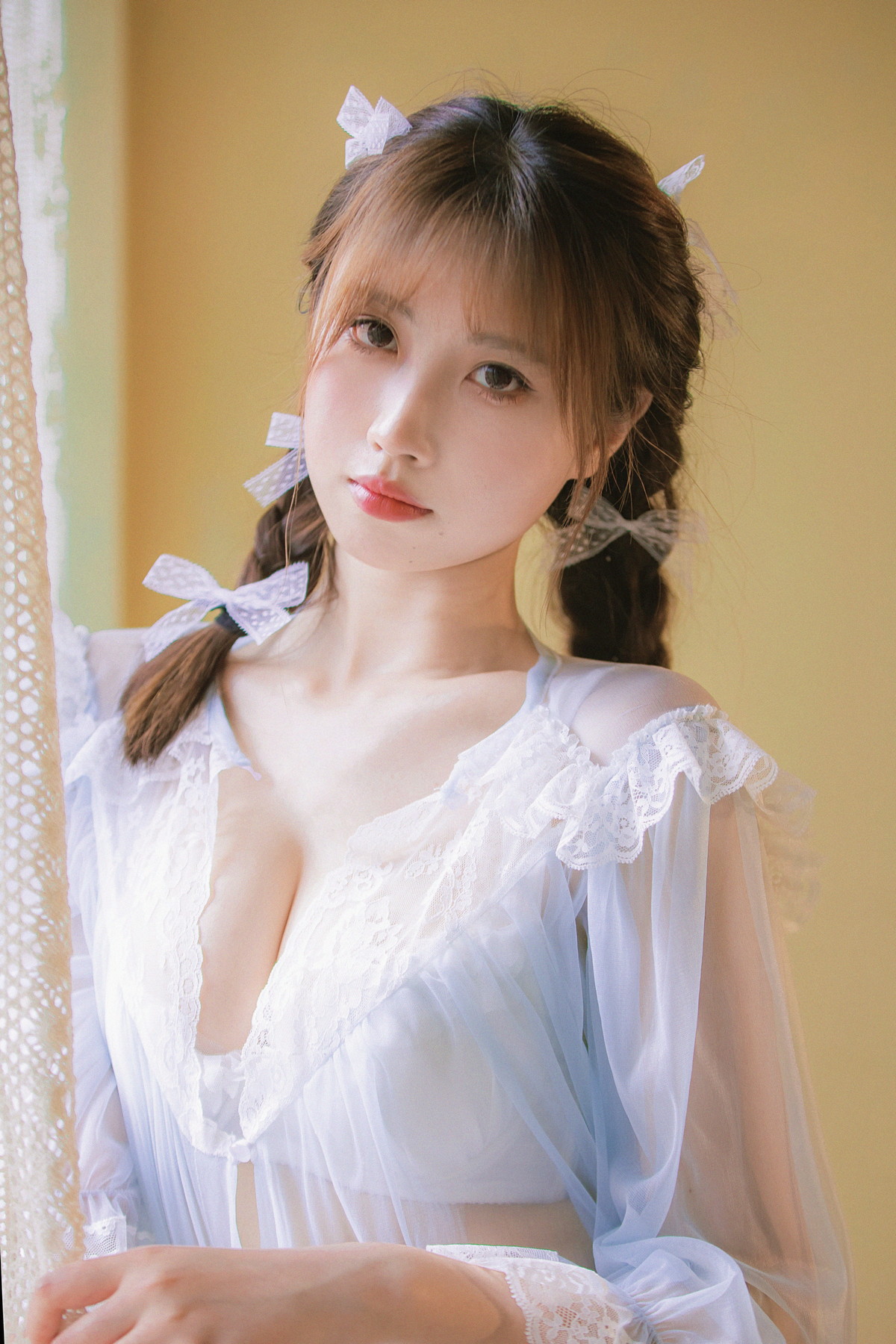 Xgyw.Net_次元少女念雪ww蓝纱衣主题私房性感蓝色薄纱裙透视秀白色内衣完美诱惑写真40P