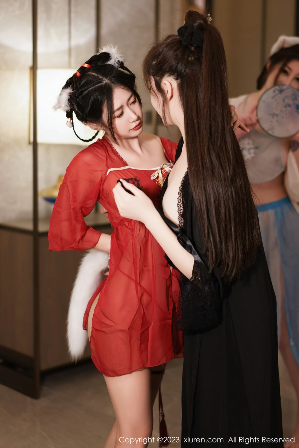 Xgyw.Net_XiuRen第6170期_模特合集女神妲己＆阿姣＆周妍希私房性感古装服饰完美诱惑写真86P