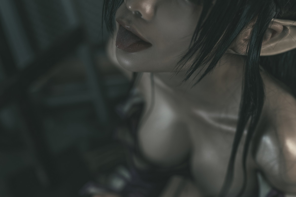 Xgyw.Net_动漫博主蠢沫沫黑兽女王主题私房性感情趣服饰露黑色内衣秀油亮肌肤诱惑写真35P