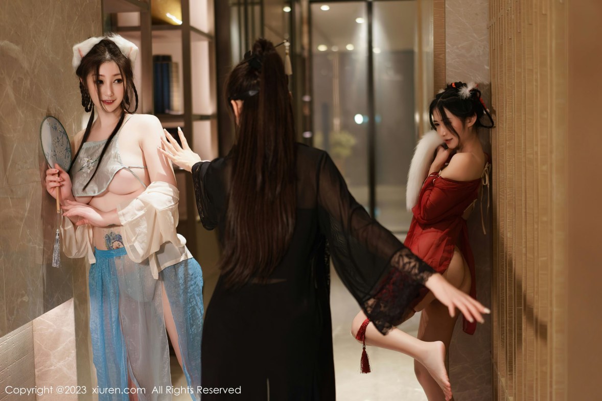 Xgyw.Net_XiuRen第6170期_模特合集女神妲己＆阿姣＆周妍希私房性感古装服饰完美诱惑写真86P