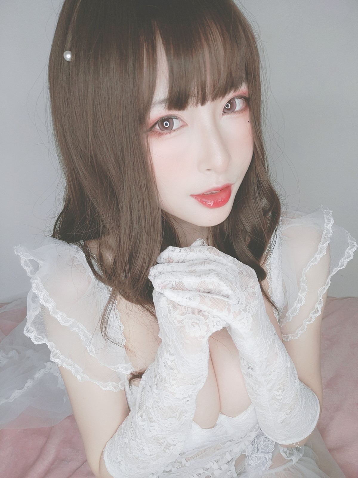 Xgyw.Net_性感尤物清水由乃花嫁自拍主题性感白色低胸婚纱秀完美身材露豪乳诱惑写真44P