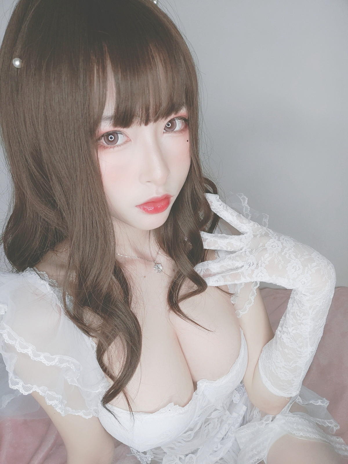 Xgyw.Net_性感尤物清水由乃花嫁自拍主题性感白色低胸婚纱秀完美身材露豪乳诱惑写真44P