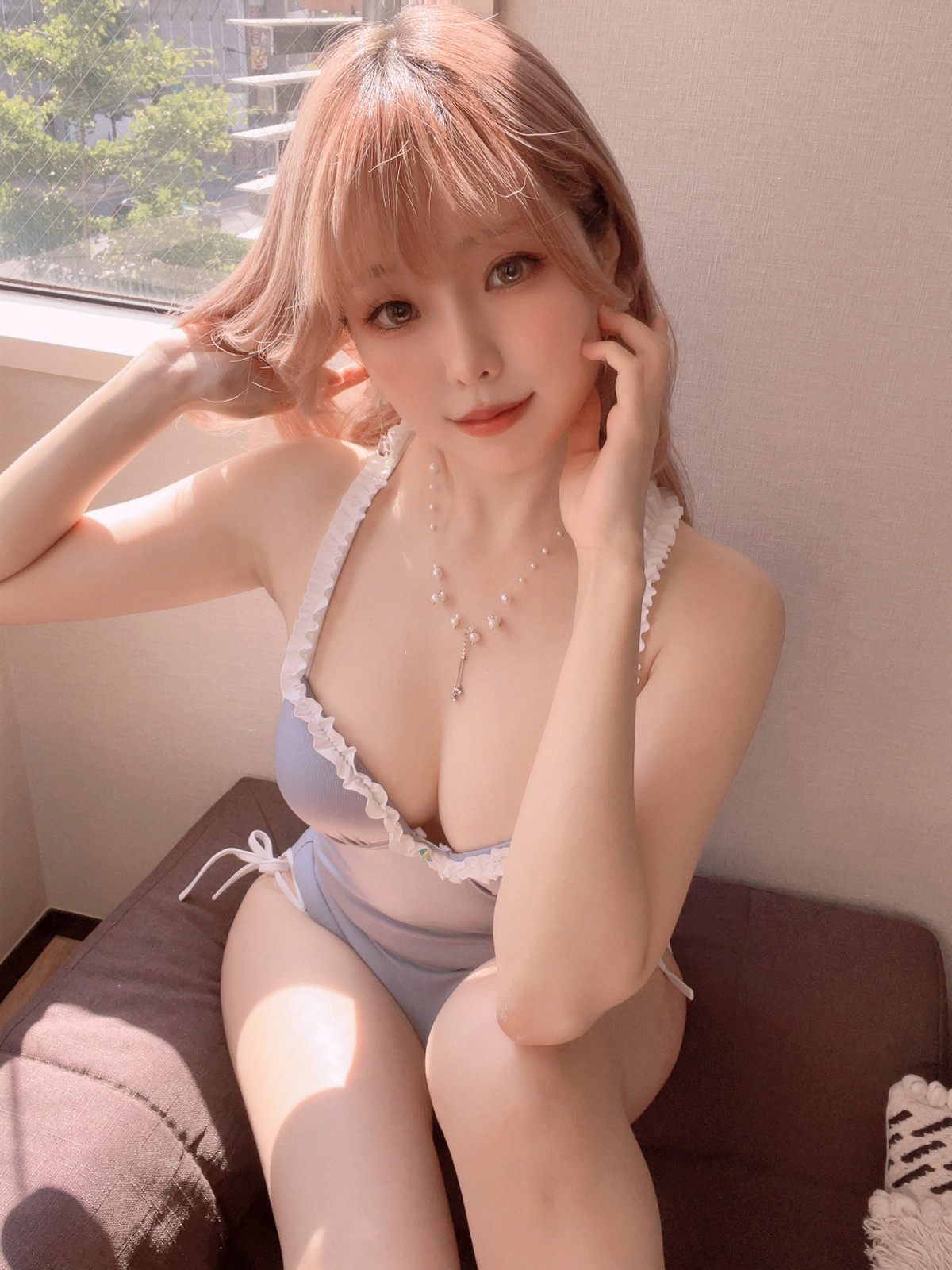 Xgyw.Net_Coser妹子Ely_eee-Mist Blue Lady主题私房性感蓝色连体衣秀完美身材诱惑写真37P