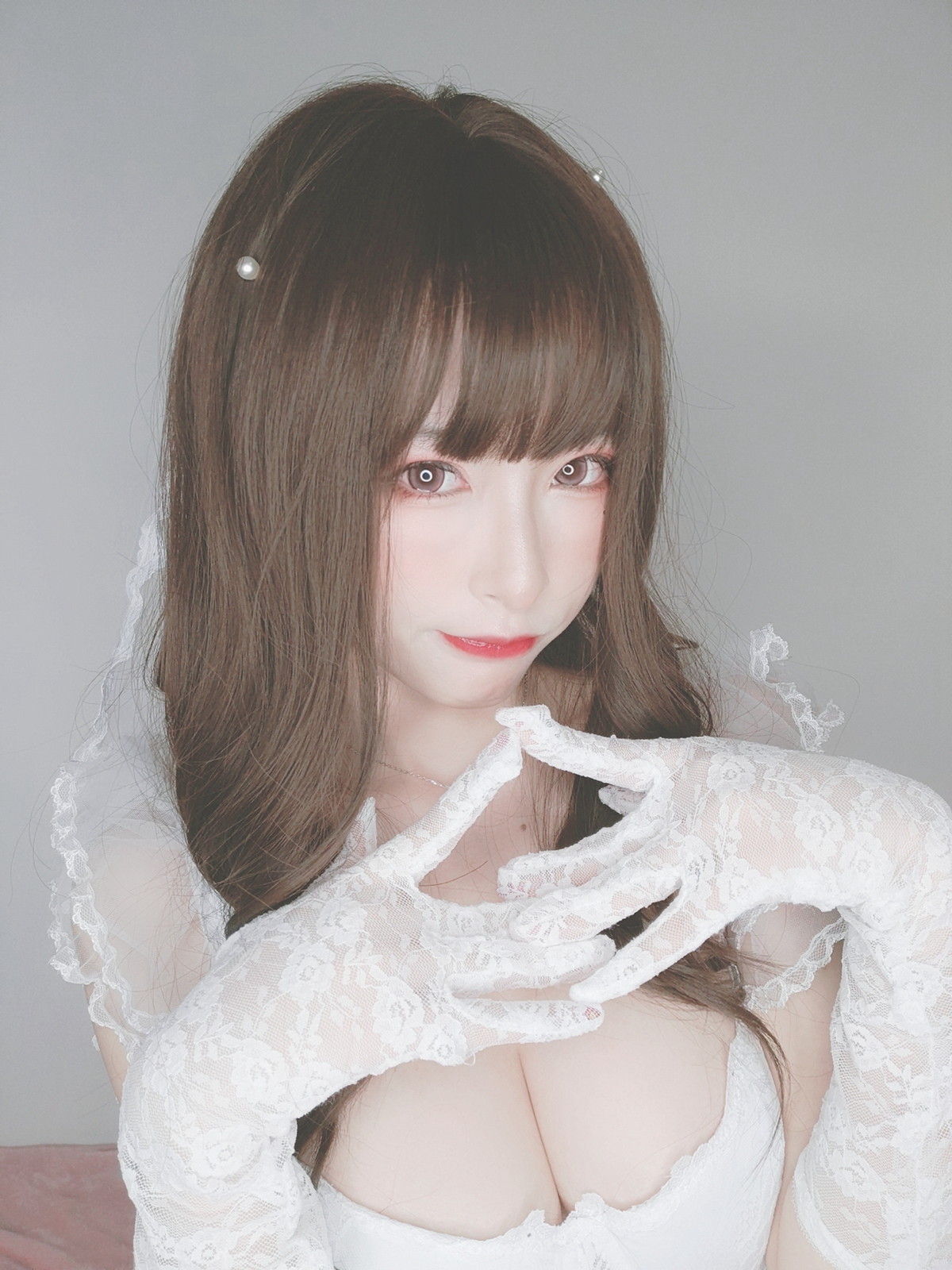 Xgyw.Net_性感尤物清水由乃花嫁自拍主题性感白色低胸婚纱秀完美身材露豪乳诱惑写真44P