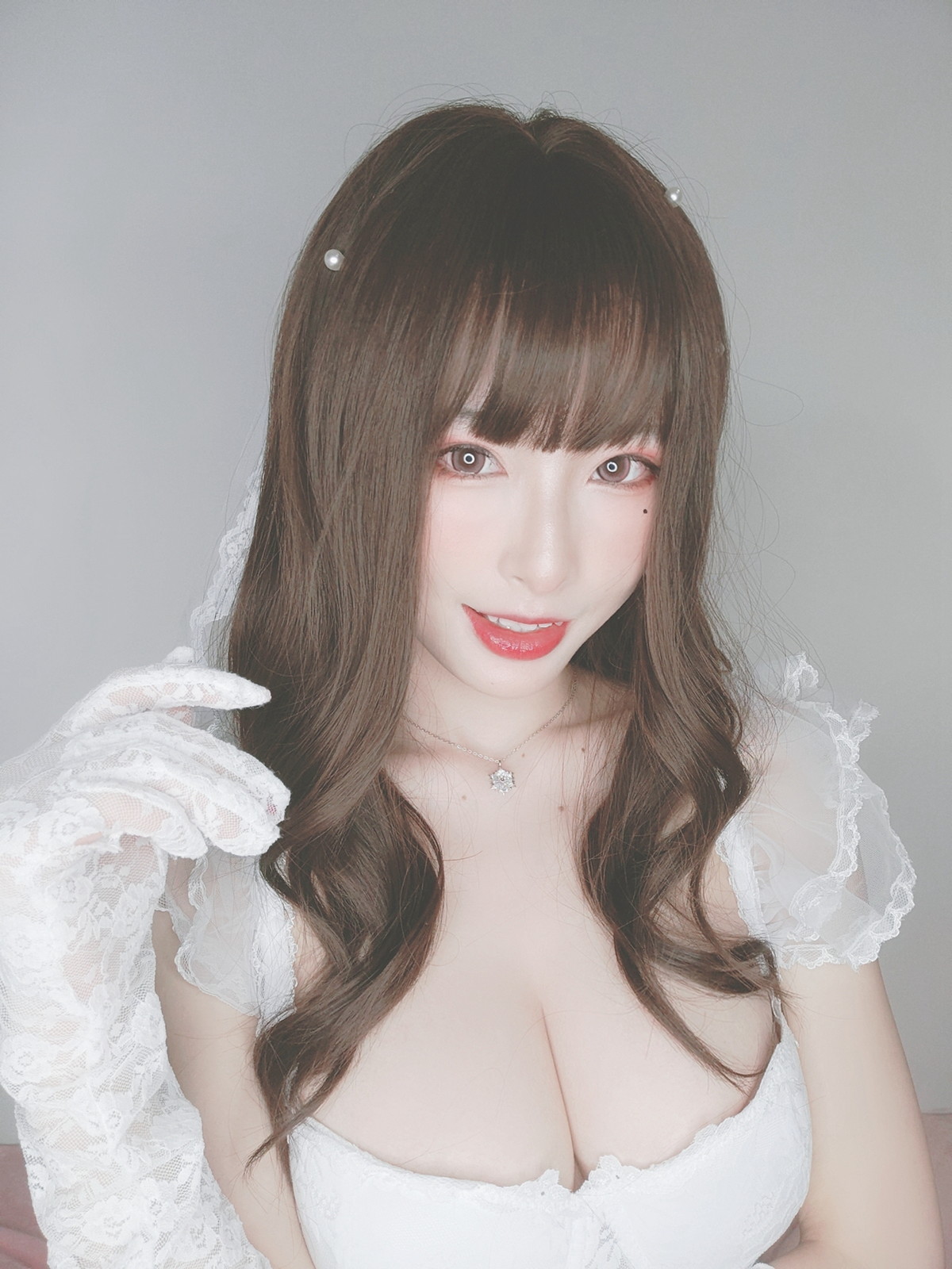 Xgyw.Net_性感尤物清水由乃花嫁自拍主题性感白色低胸婚纱秀完美身材露豪乳诱惑写真44P