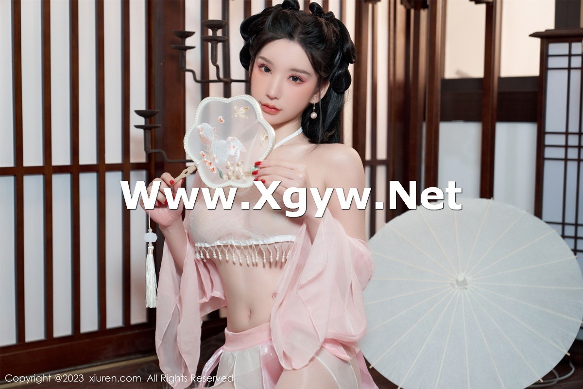 Xgyw.Net_XiuRen第6217期_女神周于希Sally性感粉色古装服饰配超薄无内肉丝惹火诱惑写真85P