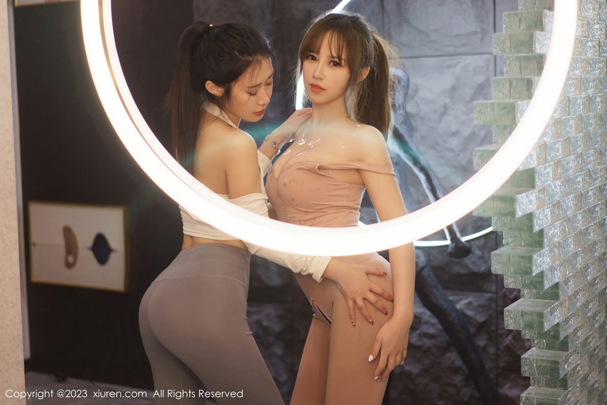 Xgyw.Net_XiuRen第6206期_模特合集女神icy猪＆laura阿姣性感紧身服饰秀完美身材诱惑写真72P