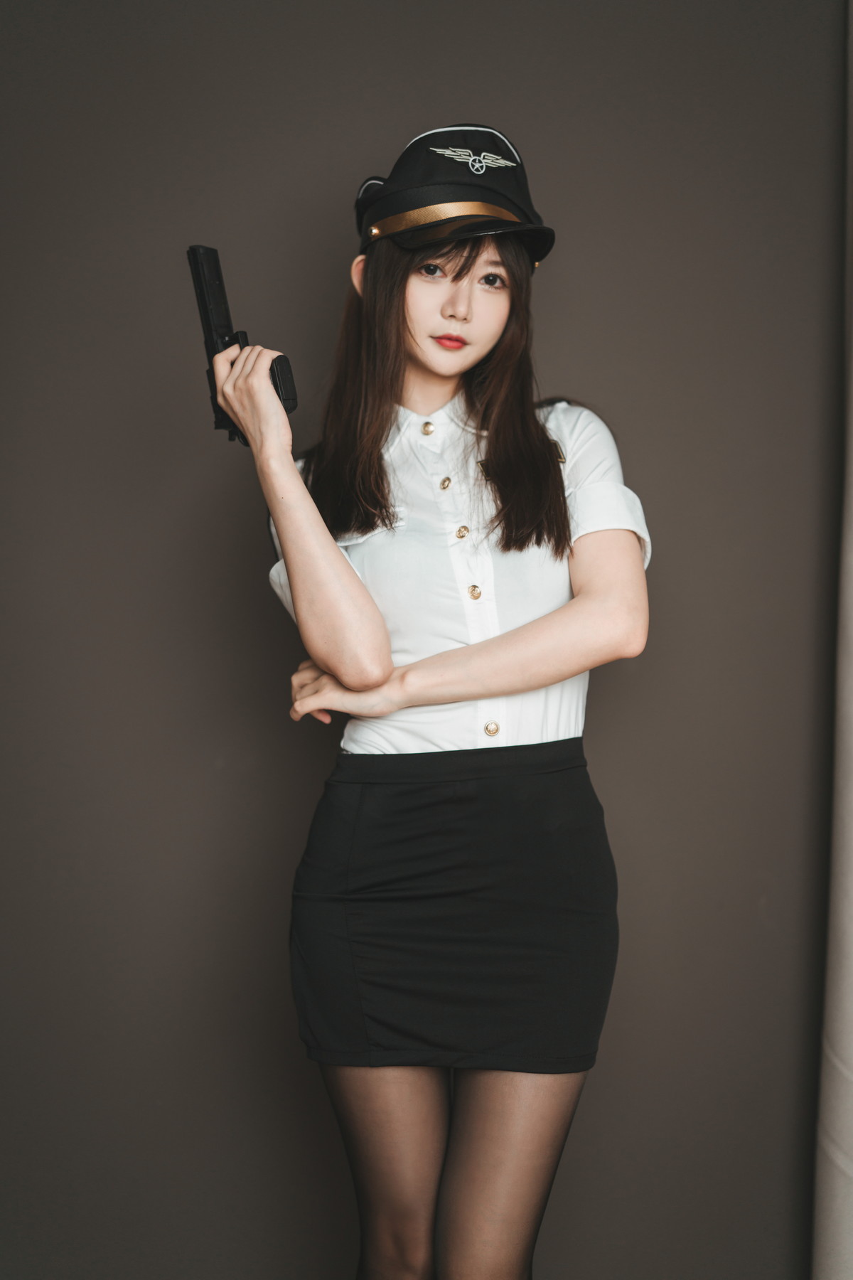 Xgyw.Net_网络美女51酱制服主题性感女警制服情趣捆绑半脱露黑色蕾丝内衣诱惑写真71P
