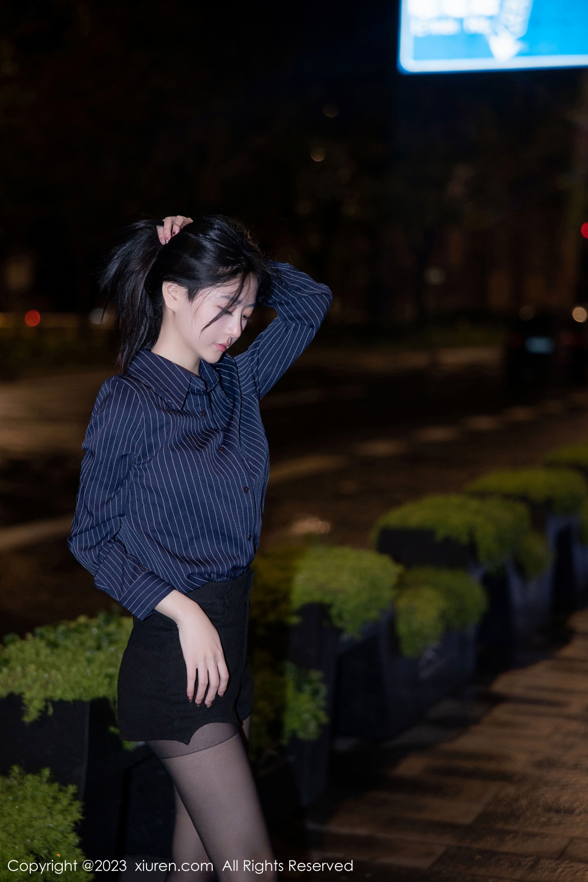 Xgyw.Net_XiuRen第6246期_模特谢小蒽宾馆性感OL装扮半脱露性感黑色蕾丝内衣撩人诱惑写真87P