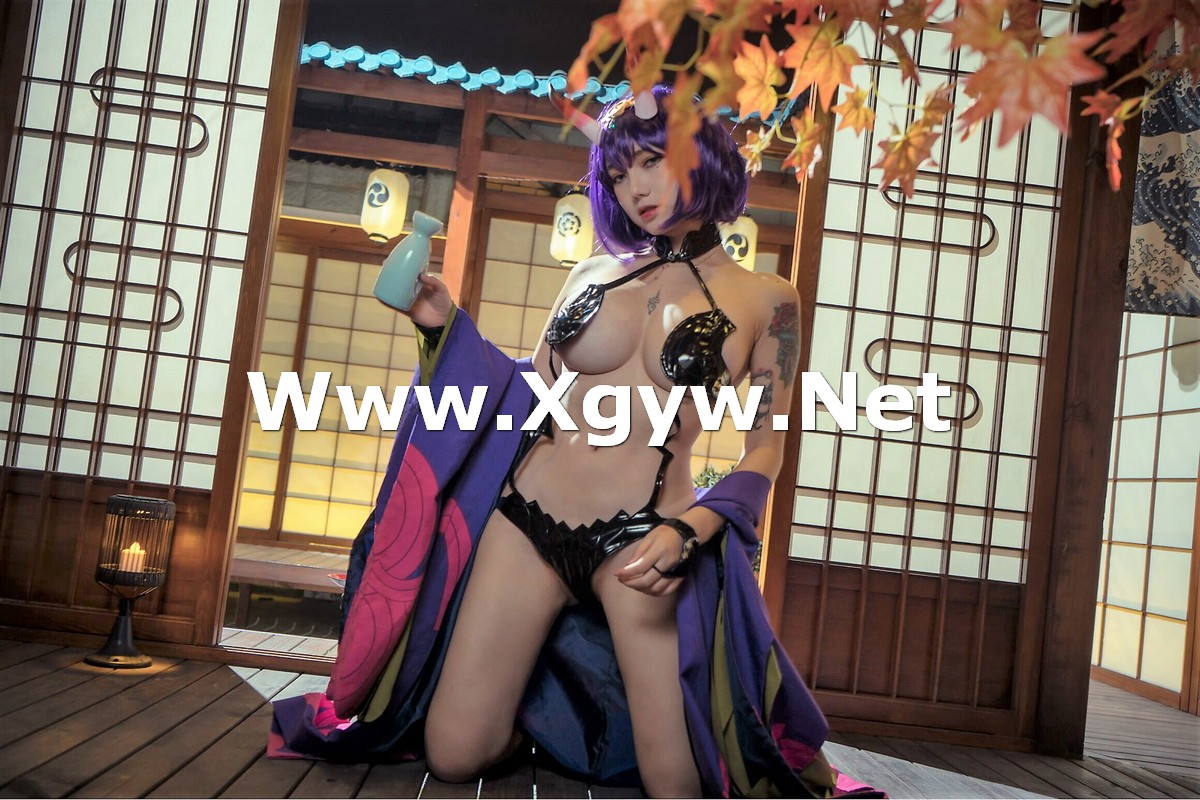 Xgyw.Net_网络红人洛丽塔大哥酒吞童子主题私房半脱露性感黑色情趣内衣迷人诱惑写真40P