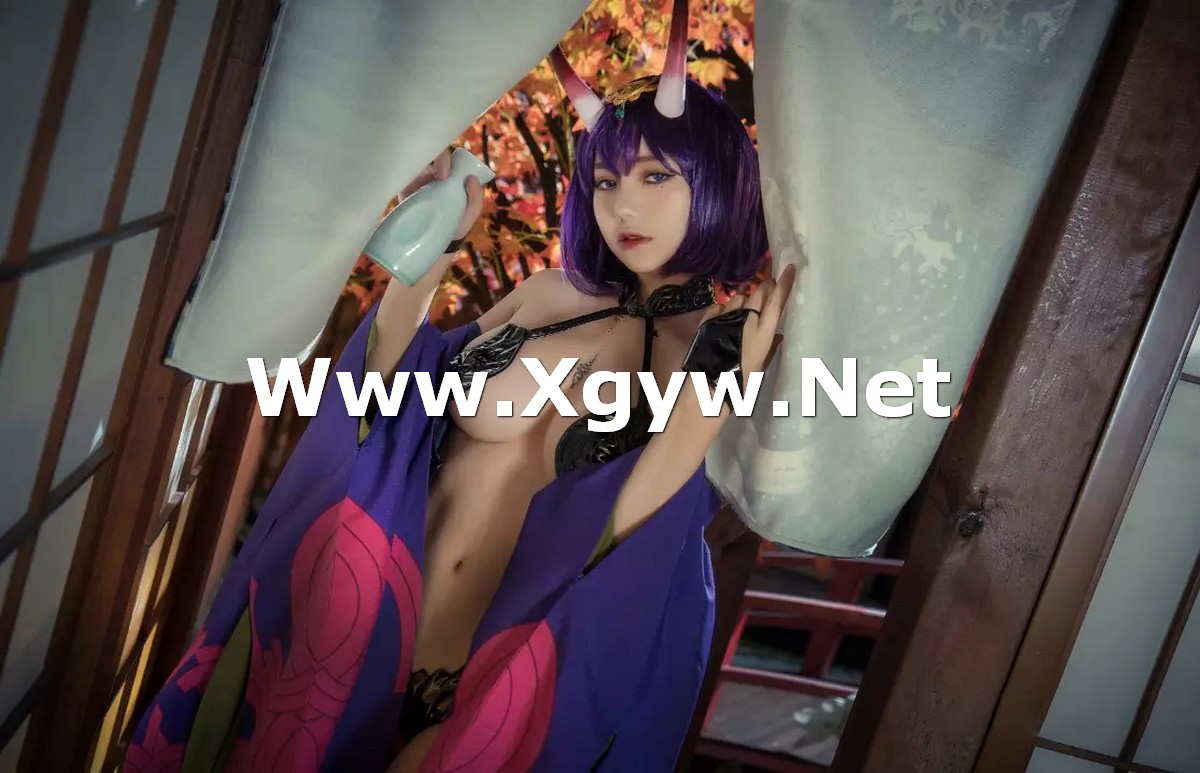 Xgyw.Net_网络红人洛丽塔大哥酒吞童子主题私房半脱露性感黑色情趣内衣迷人诱惑写真40P