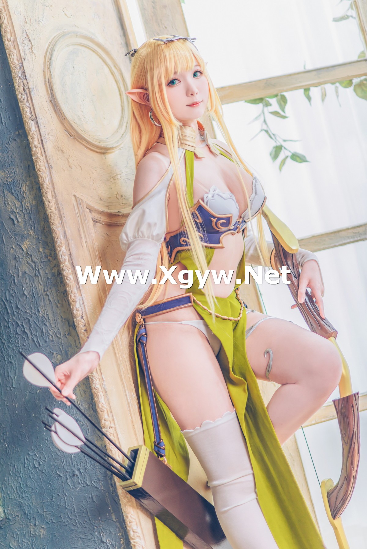 Xgyw.Net_微博妹纸霜月shimo-Elf Village主题性感精灵装扮情趣服饰秀惹火身材诱惑写真99P