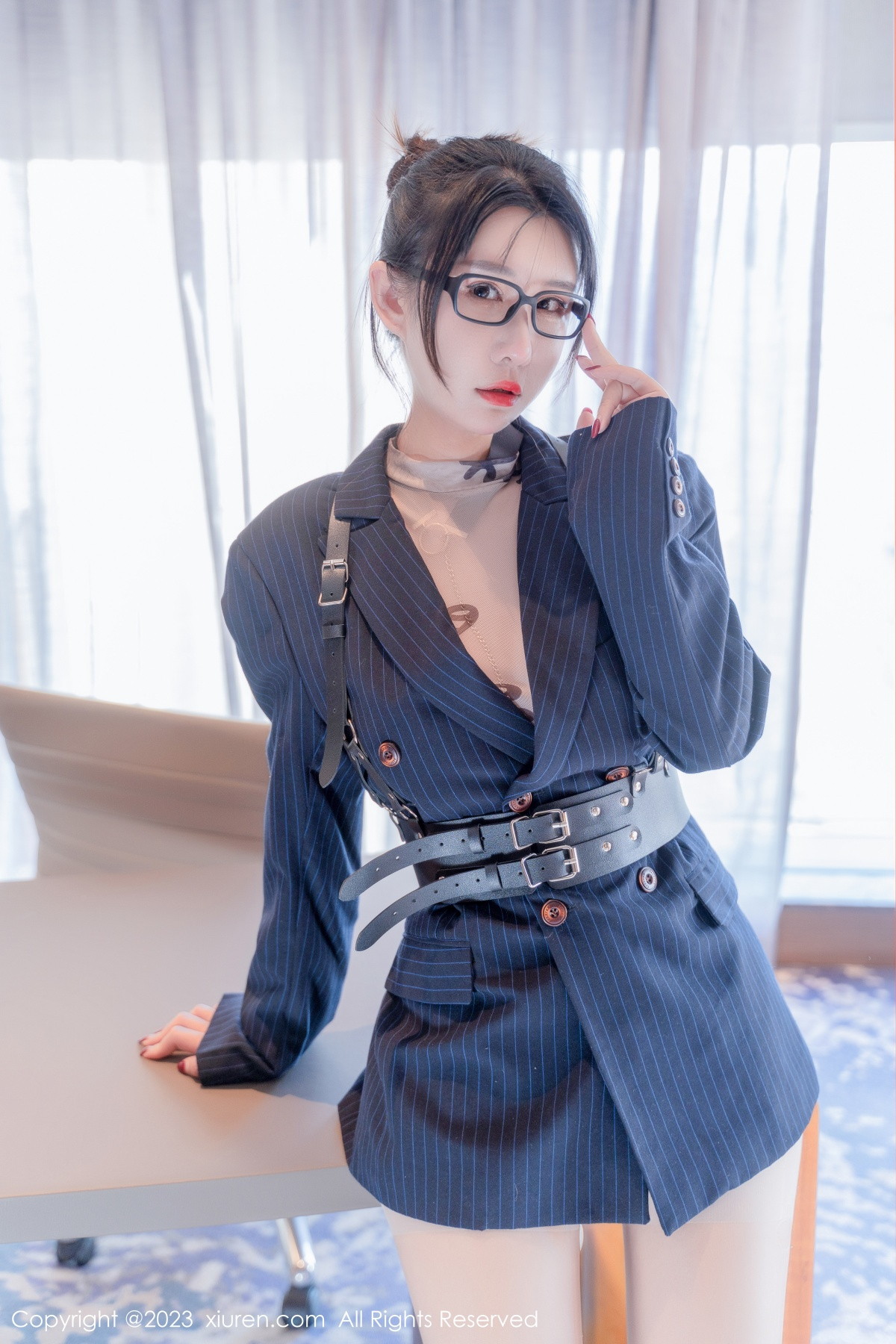 Xgyw.Net_XiuRen第6255期_模特夏沫沫tifa私人秘书主题性感超薄肉丝秀完美身材诱惑写真62P