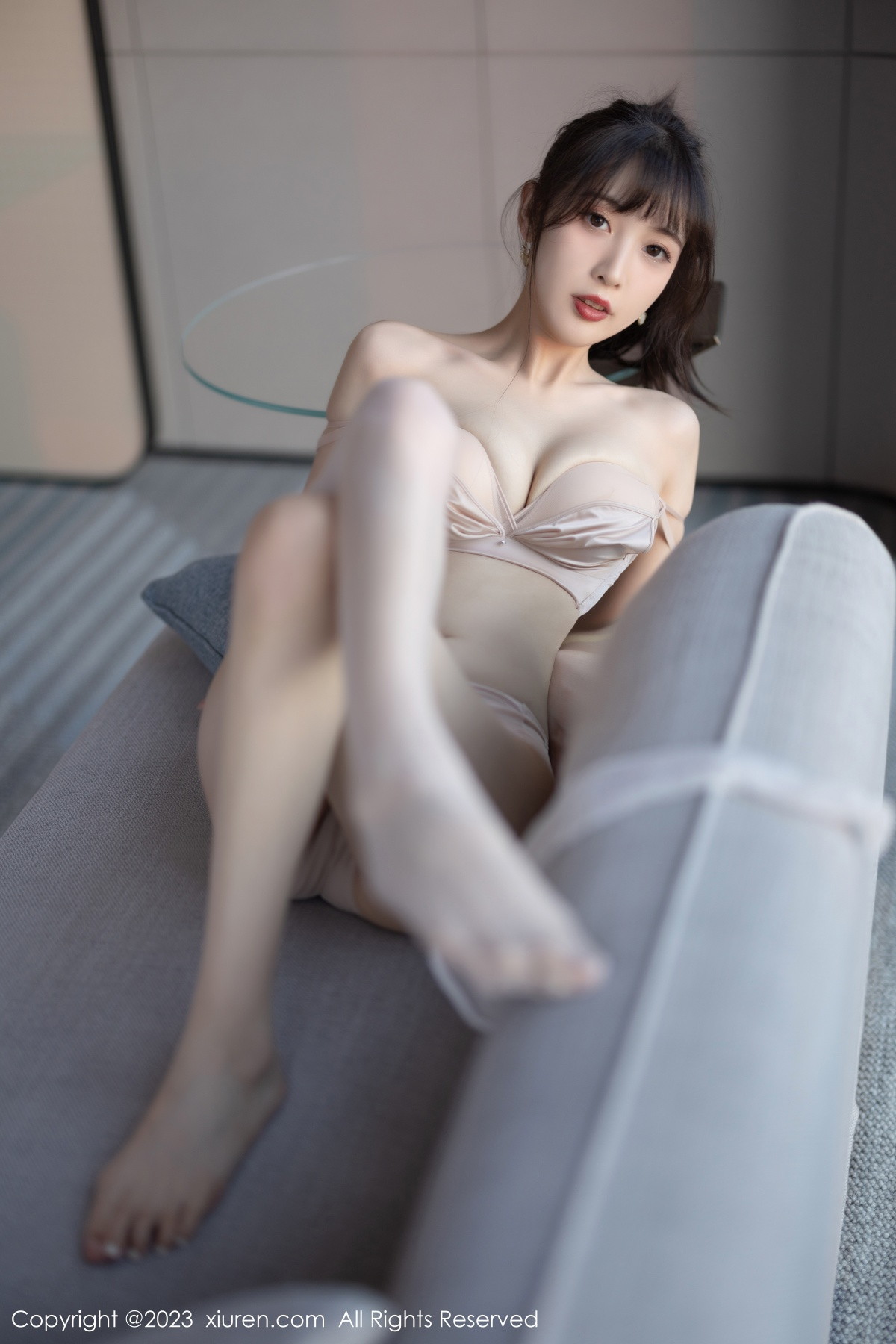 Xgyw.Net_XiuRen第6263期_模特林星阑白色上衣配粉色短裙露性感内衣秀曼妙身材诱惑写真85P
