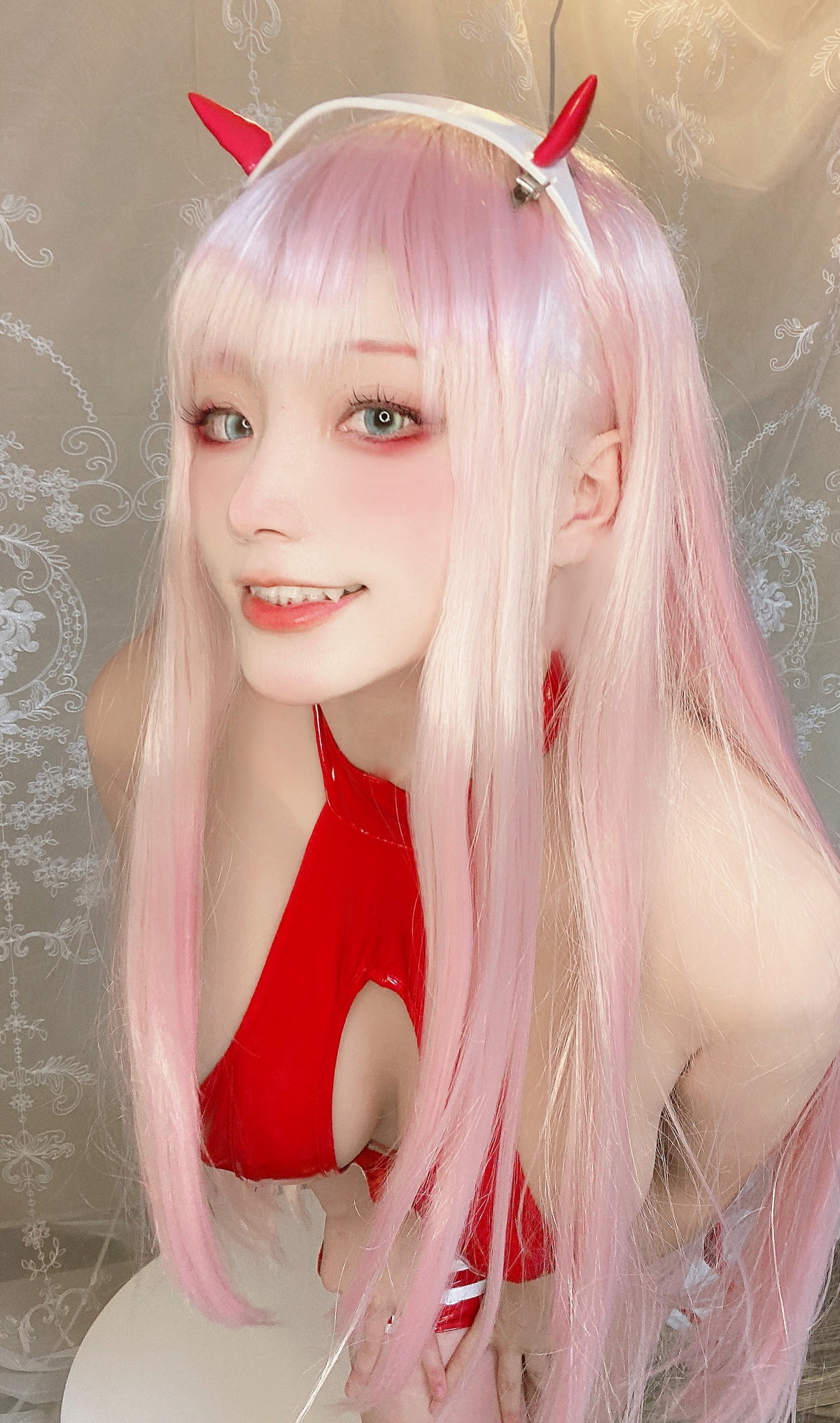 Xgyw.Net_Cosplay美女日奈娇孟菲斯主题性感深蓝色皮质连体内衣秀完美身材诱惑写真25P