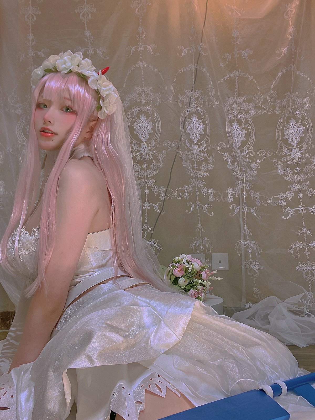 Xgyw.Net_Cosplay美女日奈娇孟菲斯主题性感深蓝色皮质连体内衣秀完美身材诱惑写真25P