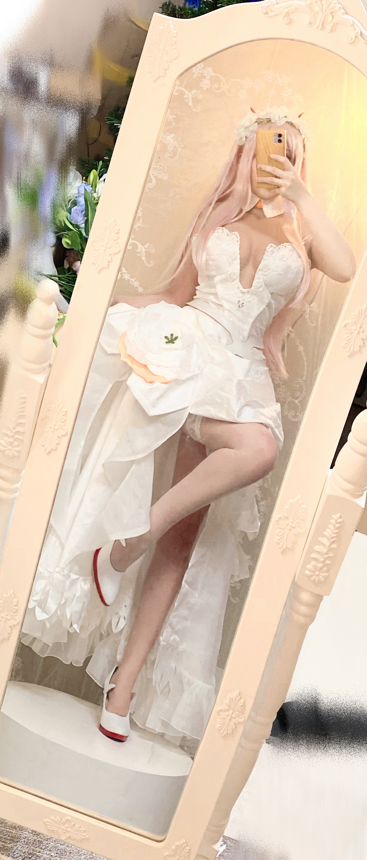 Xgyw.Net_Cosplay美女日奈娇孟菲斯主题性感深蓝色皮质连体内衣秀完美身材诱惑写真25P