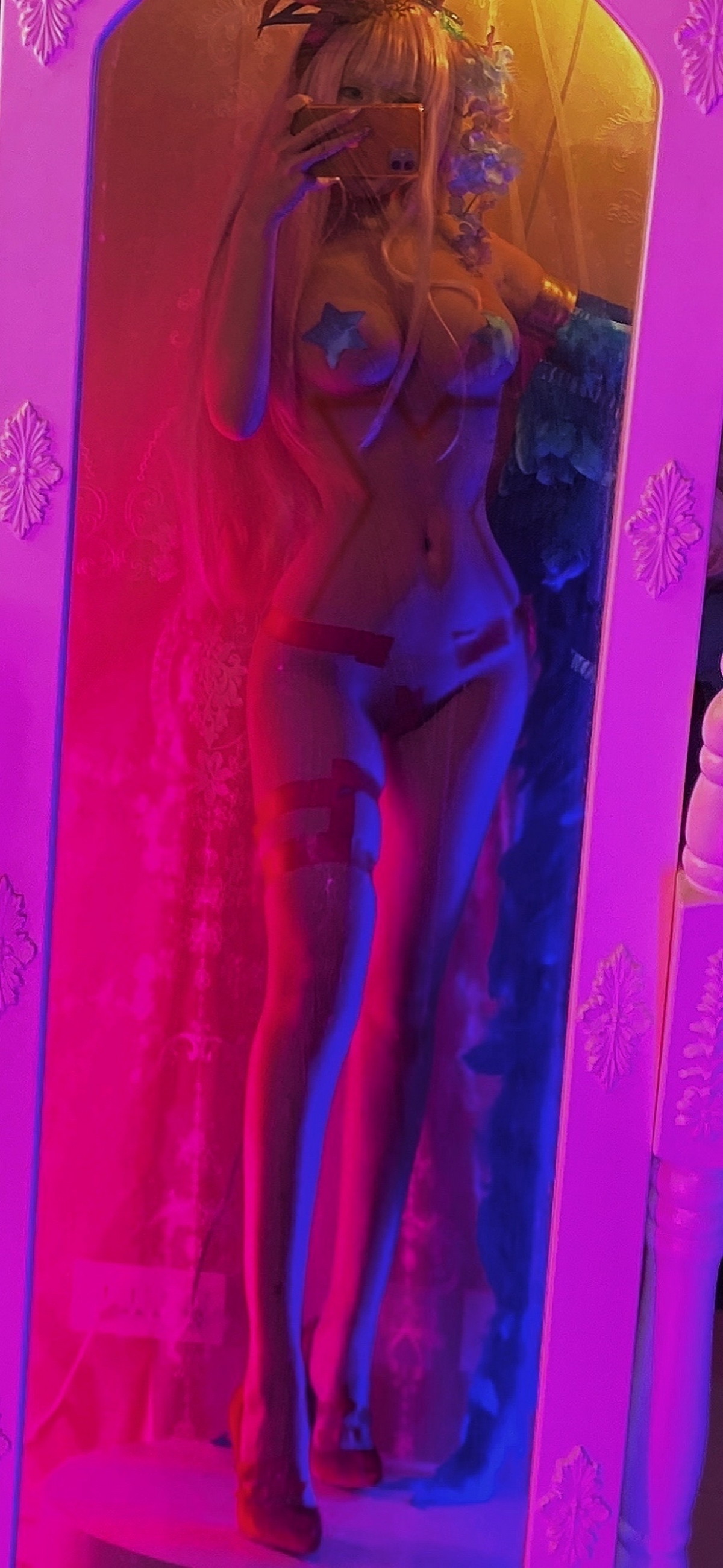 Xgyw.Net_Cosplay美女日奈娇孟菲斯主题性感深蓝色皮质连体内衣秀完美身材诱惑写真25P