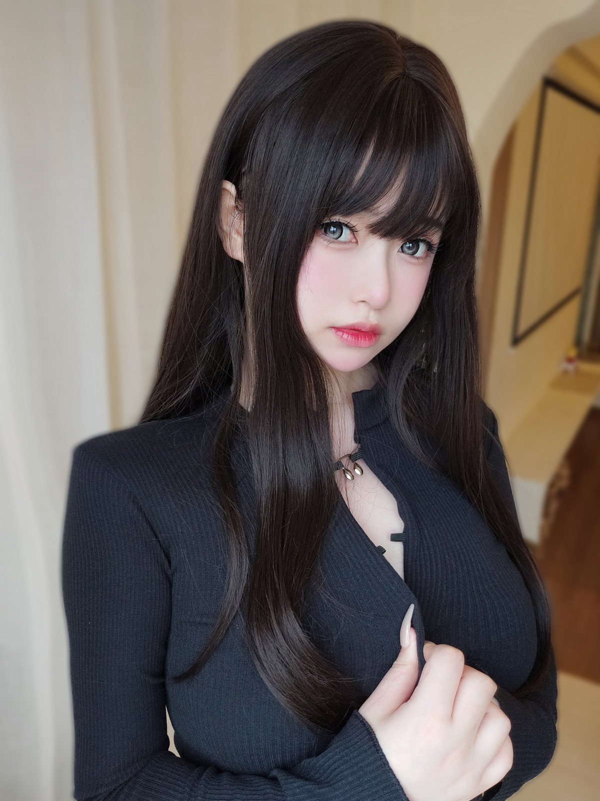 Xgyw.Net_Coser妹子女主K性感内衣主题私房性感内衣半脱露豪乳红桃遮点极致诱惑写真110P