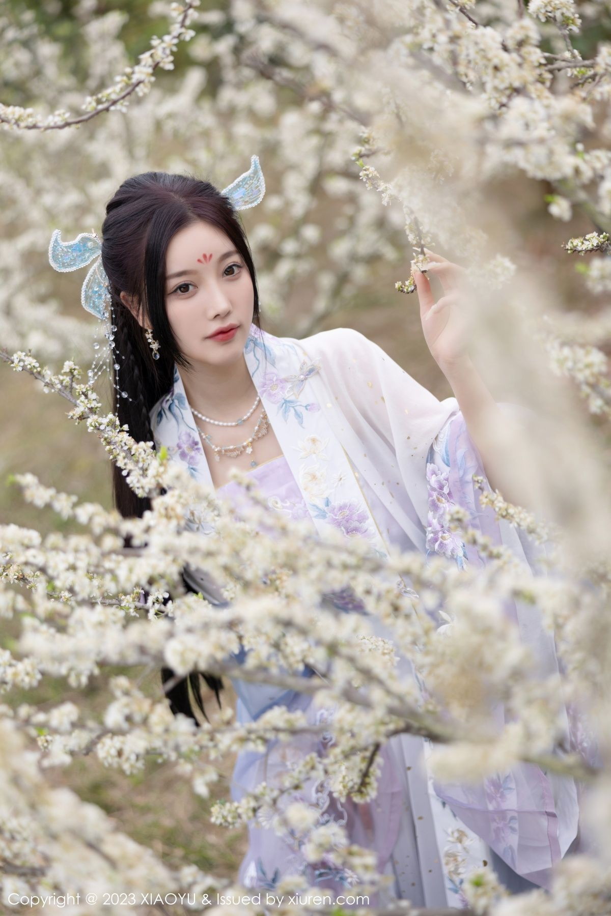 Xgyw.Net_[XiaoYu画语界]Vol.970_女神杨晨晨Yome脱淡蓝紫色古装服露白色蕾丝内衣完美诱惑写真91P