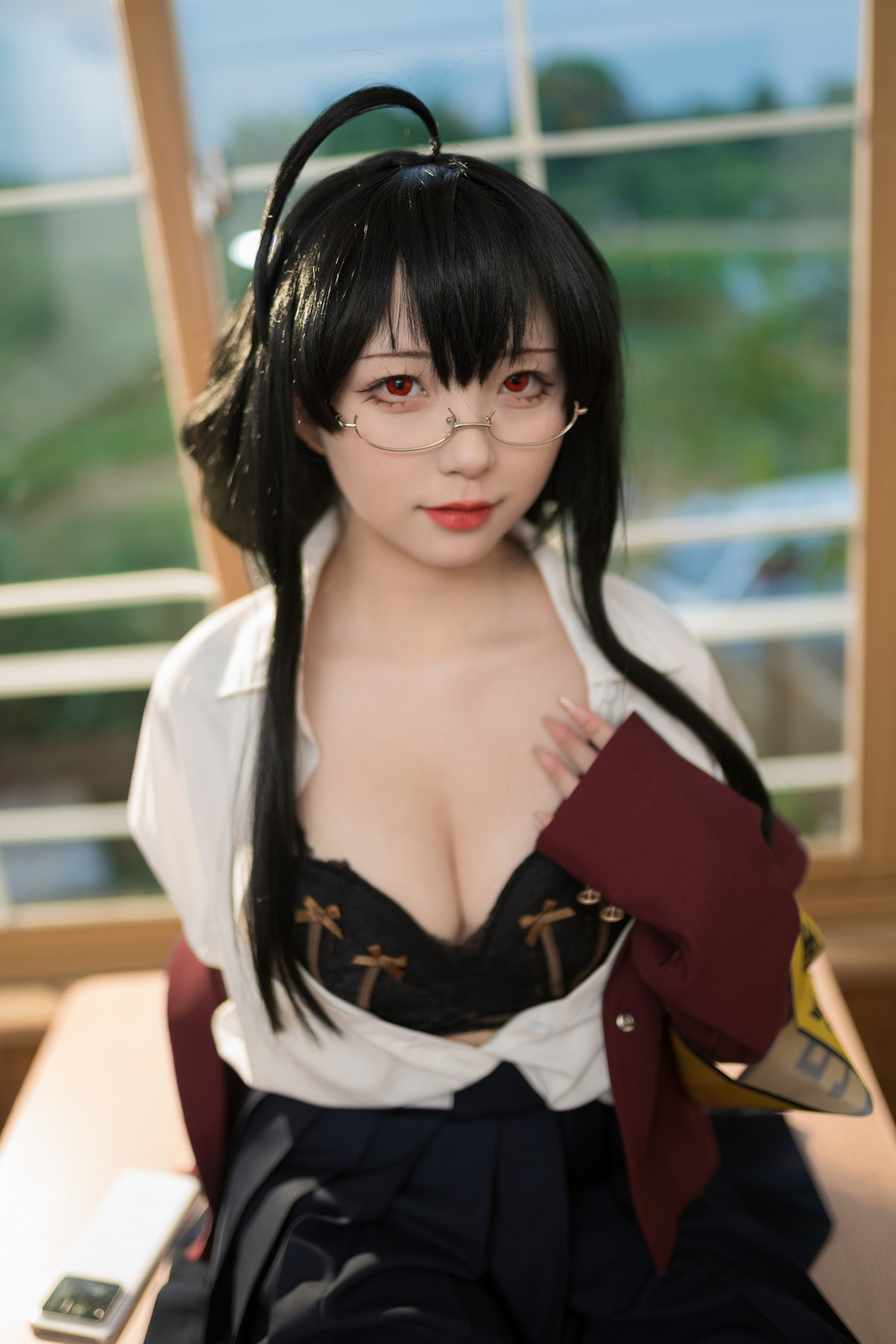 Xgyw.Net_网络美女花铃大凤jk放学后风纪委员主题半脱制服露性感内衣配超薄黑丝魅惑写真71P