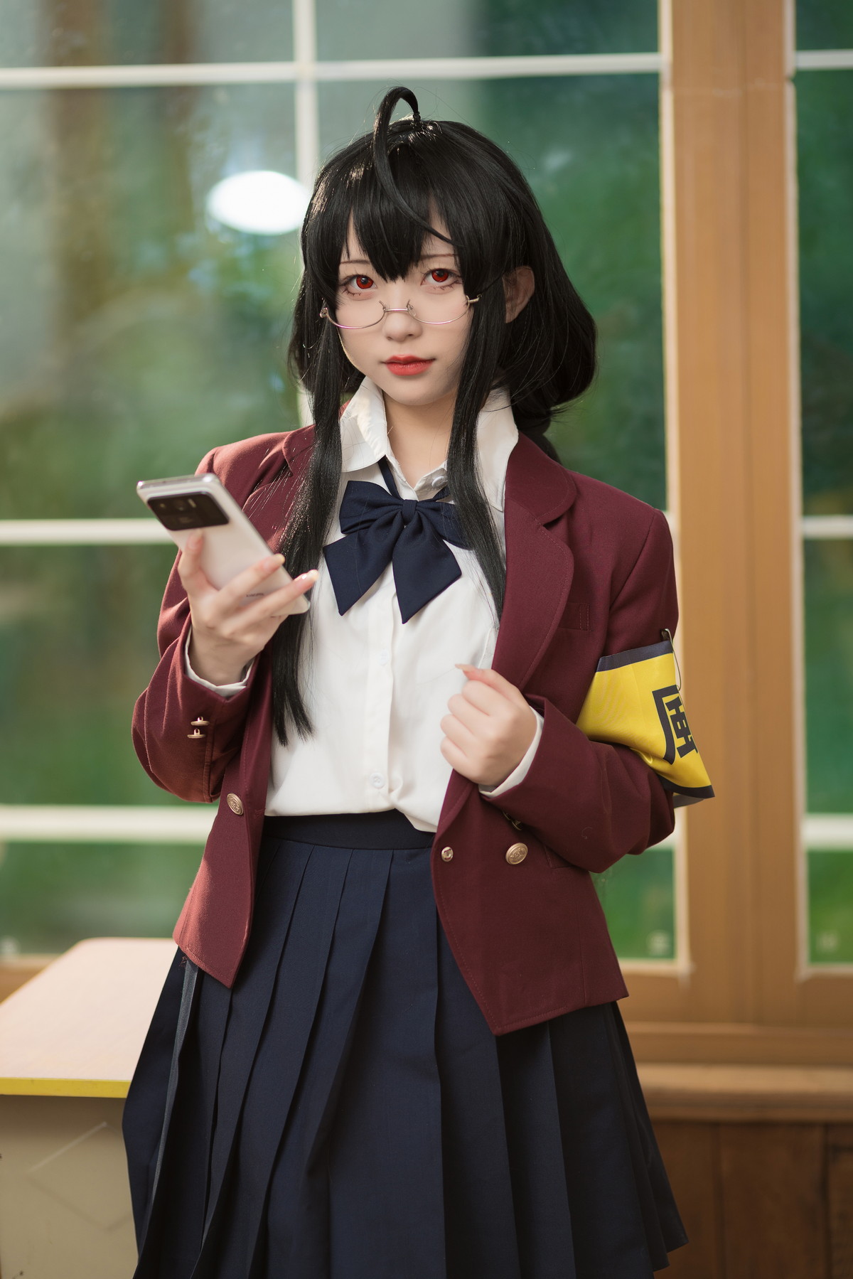 Xgyw.Net_网络美女花铃大凤jk放学后风纪委员主题半脱制服露性感内衣配超薄黑丝魅惑写真71P