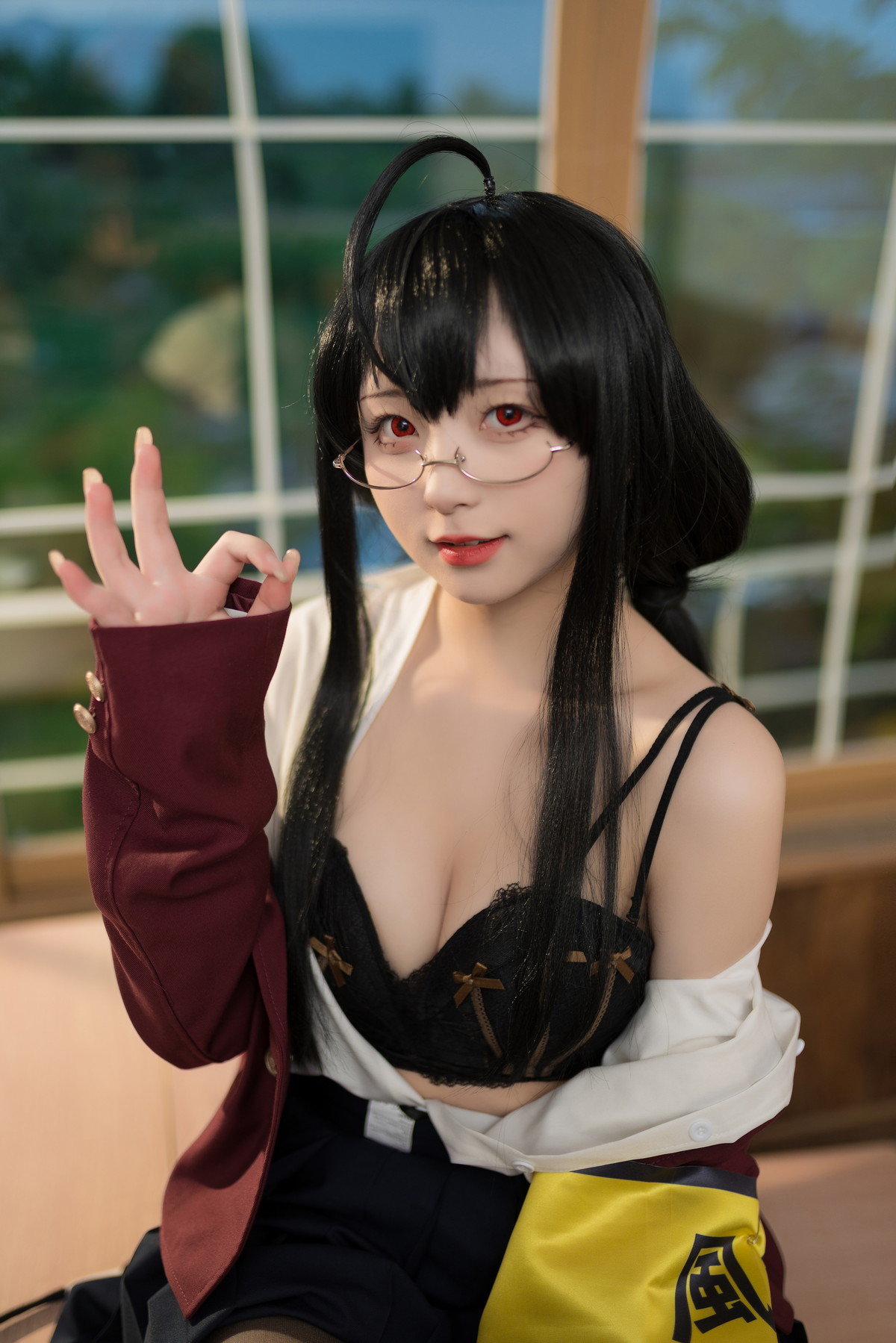 Xgyw.Net_网络美女花铃大凤jk放学后风纪委员主题半脱制服露性感内衣配超薄黑丝魅惑写真71P