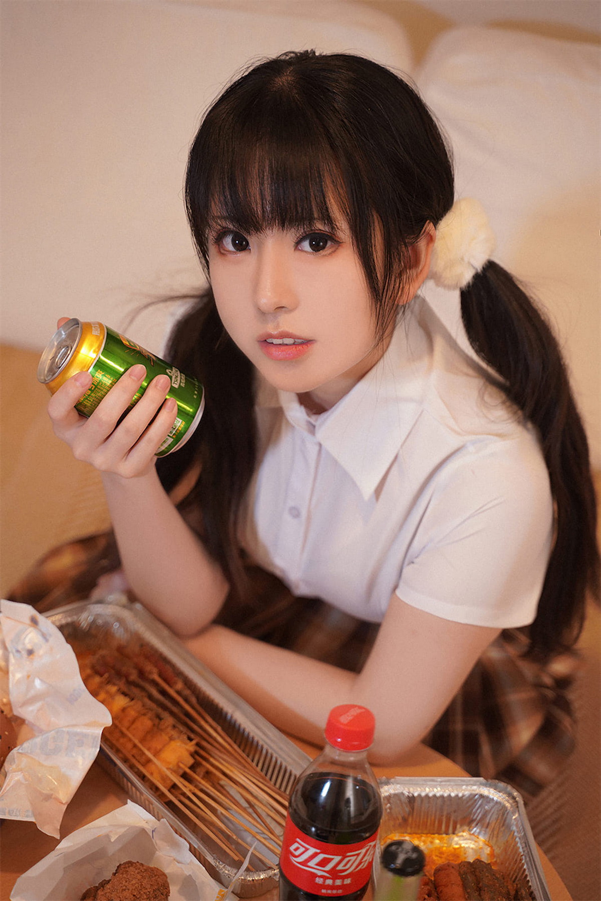 Xgyw.Net_微博美少女虎森森狗狗剧情主题半脱白衬衣露性感黑色内衣秀丰满身材诱惑写真95P