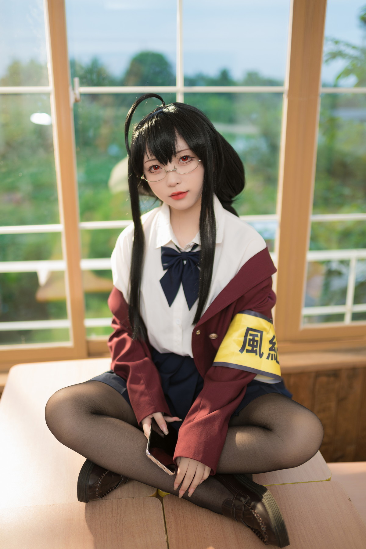 Xgyw.Net_网络美女花铃大凤jk放学后风纪委员主题半脱制服露性感内衣配超薄黑丝魅惑写真71P
