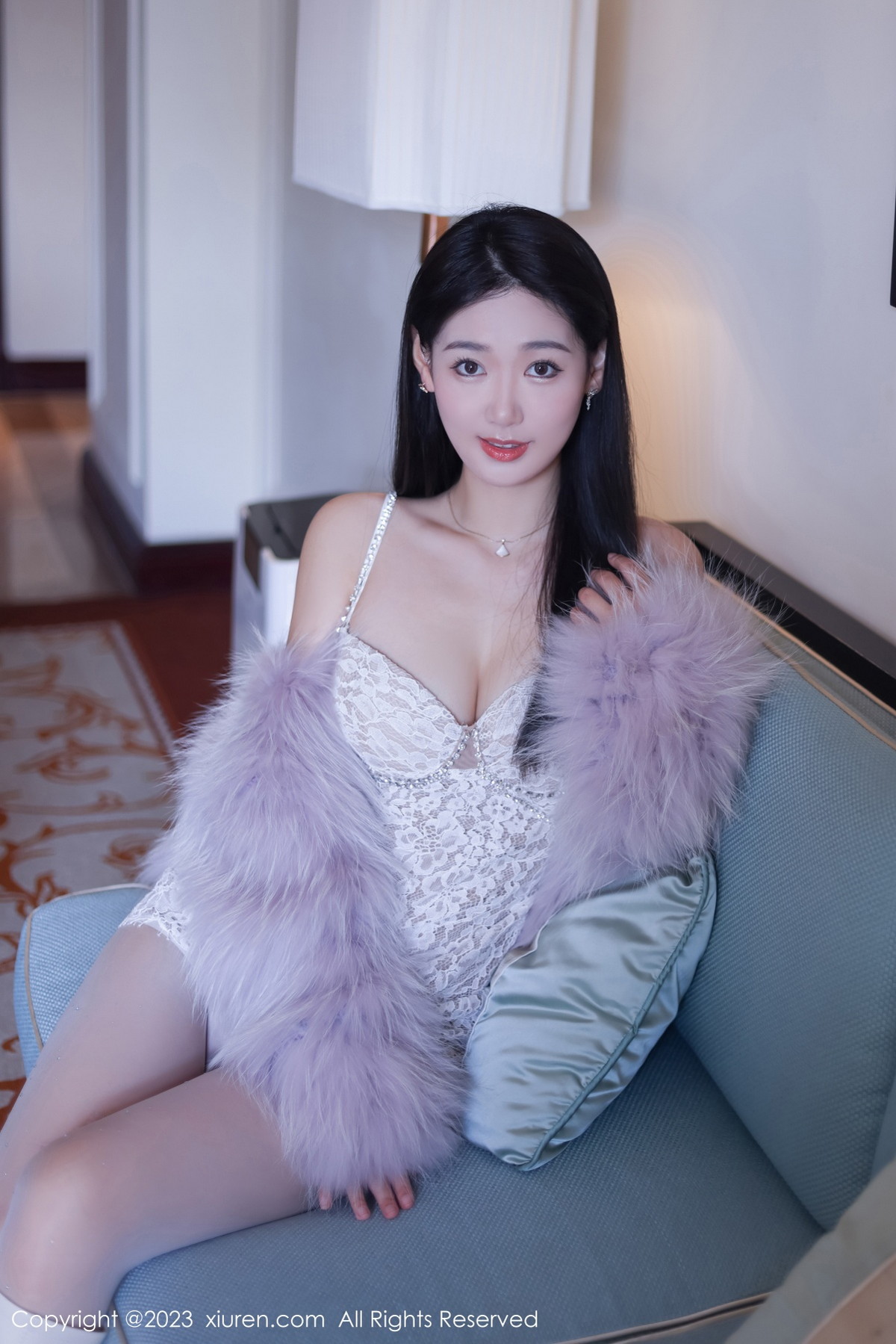 Xgyw.Net_XiuRen第6331期_模特唐安琪性感白色蕾丝吊带裙配开档白丝秀曼妙身姿诱惑写真79P